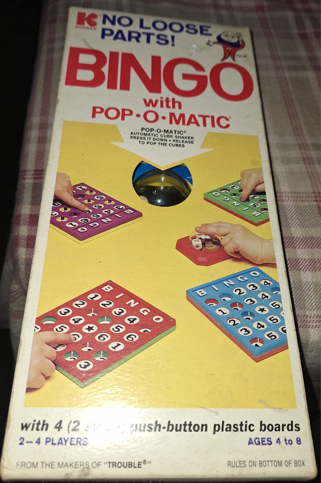 Vintage Gabriel Boardgame Bingo with Pop-O-Matic Box 1973