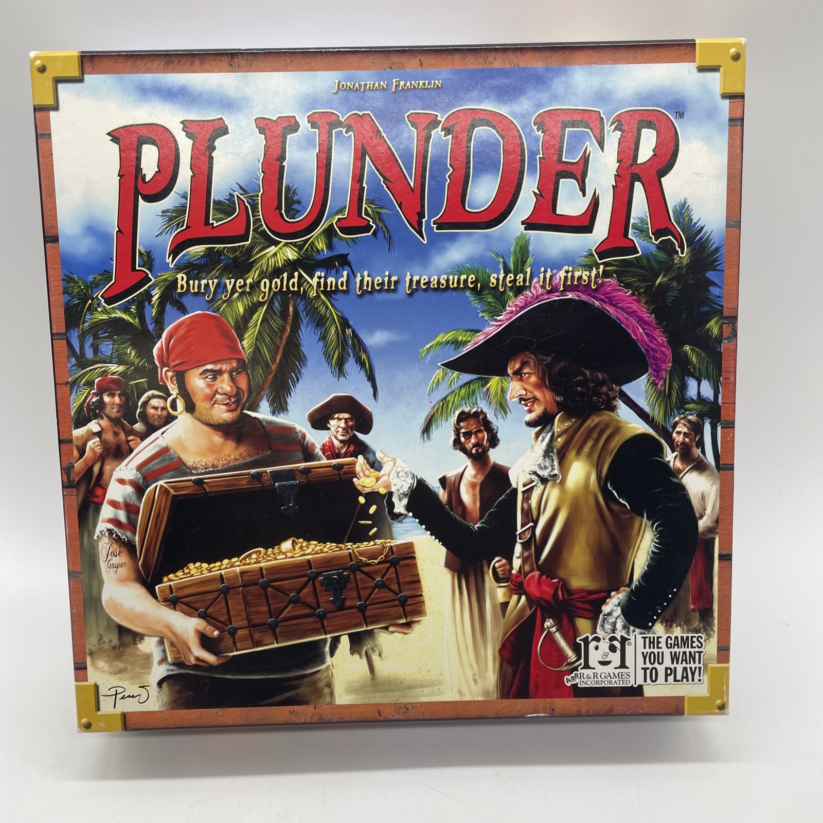 Plunder By R & R Games The Pirate Treasure Hunt Board Game Complete