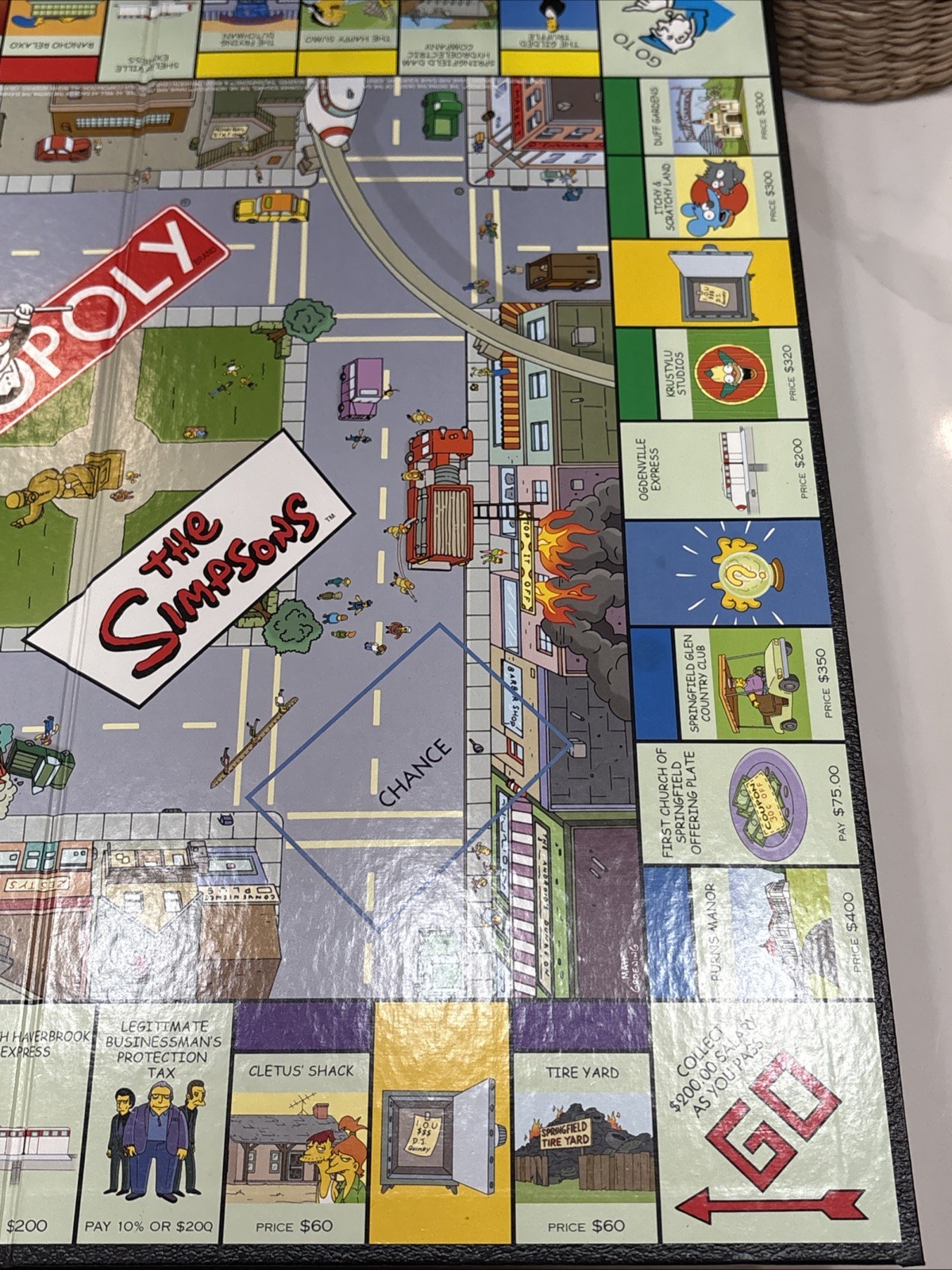 The Simpsons Monopoly 2004 Used Complete Parker Brothers Vtg