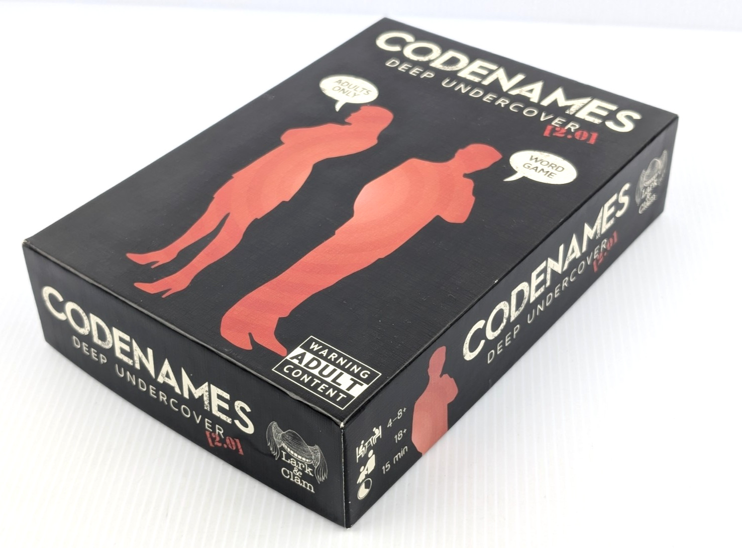 Codenames Deep Undercover 2.0 Adult Party Game 18+ Lark & Clam NEW OPEN BOX