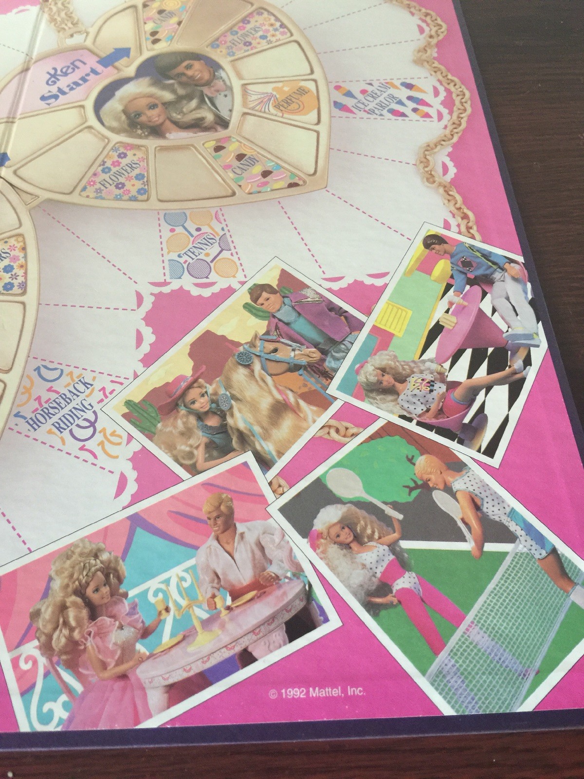 Barbie Dream Date Board Game 1992 Part Game Board