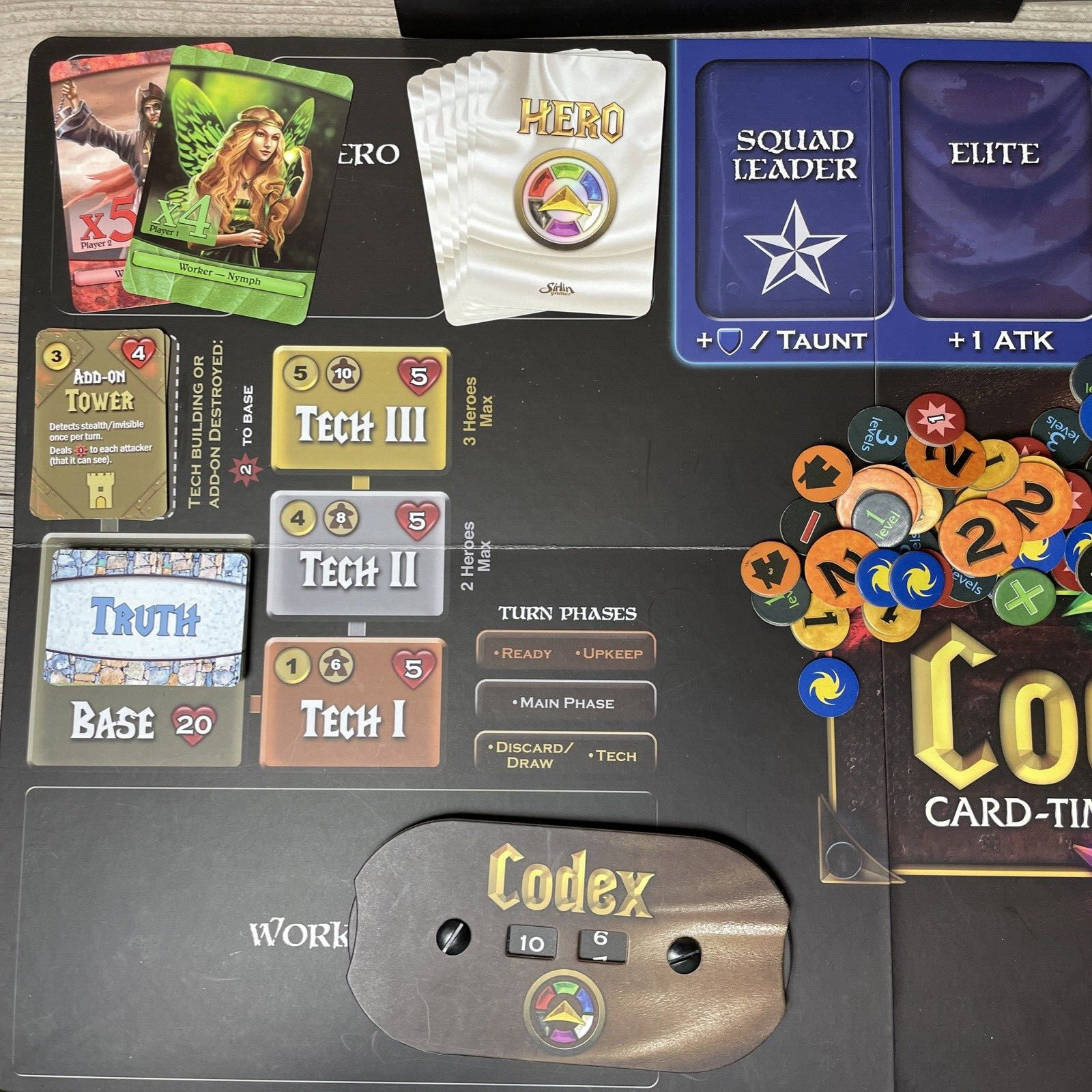 CODEX Card-Time Strategy Core Set Game, Blood Anarchs vs Moss Sentinels COMPLETE