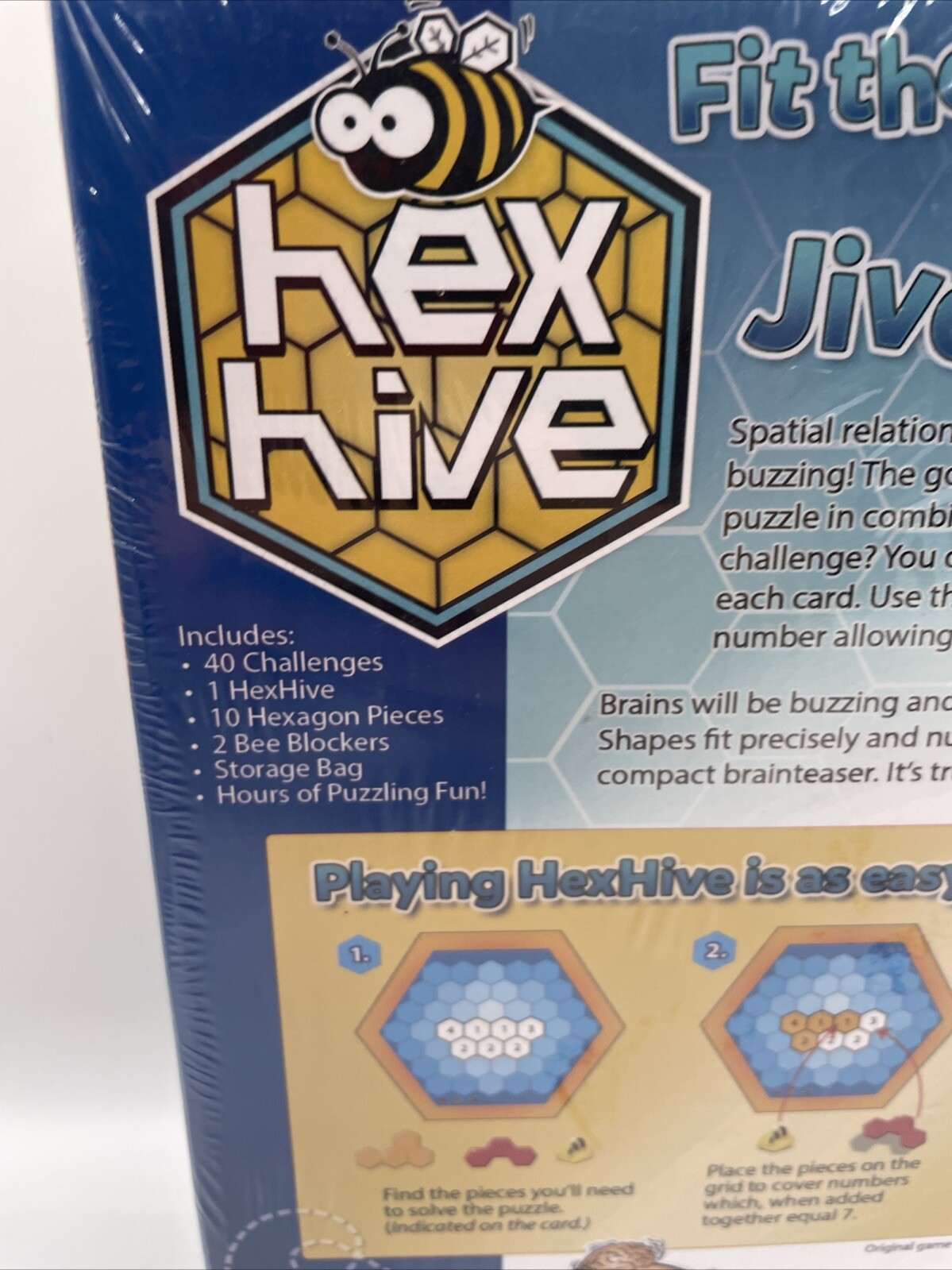 Fat Brain Toys Boardgame Hex Hive Box 40 Challenges Ages 8+ New Sealed!