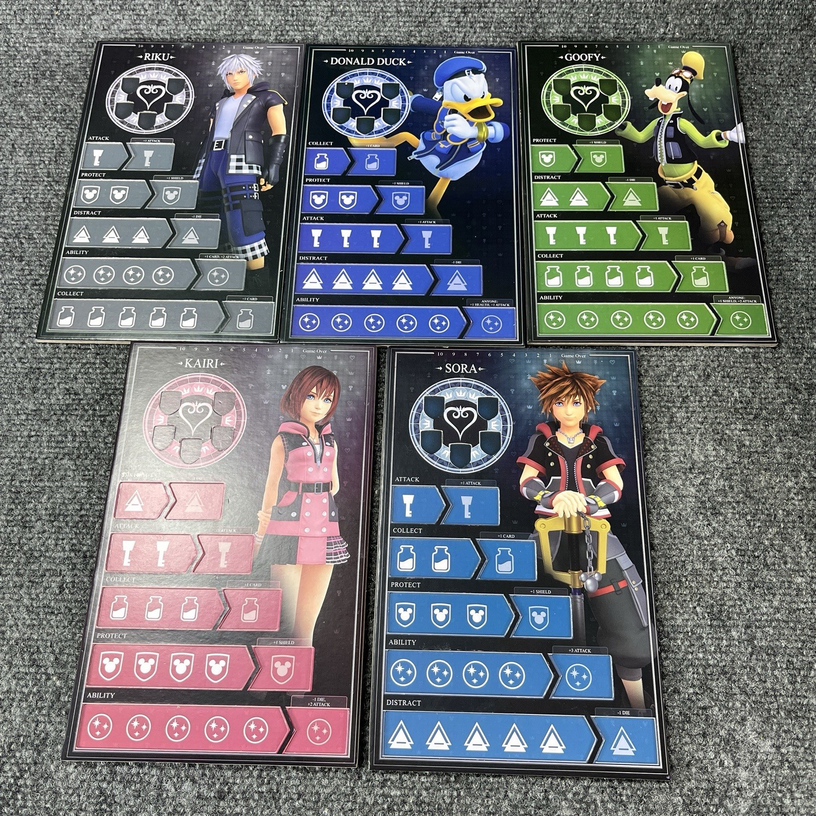 Disney Kingdom Hearts Perilous Pursuits Board Game The Ops Dice Complete
