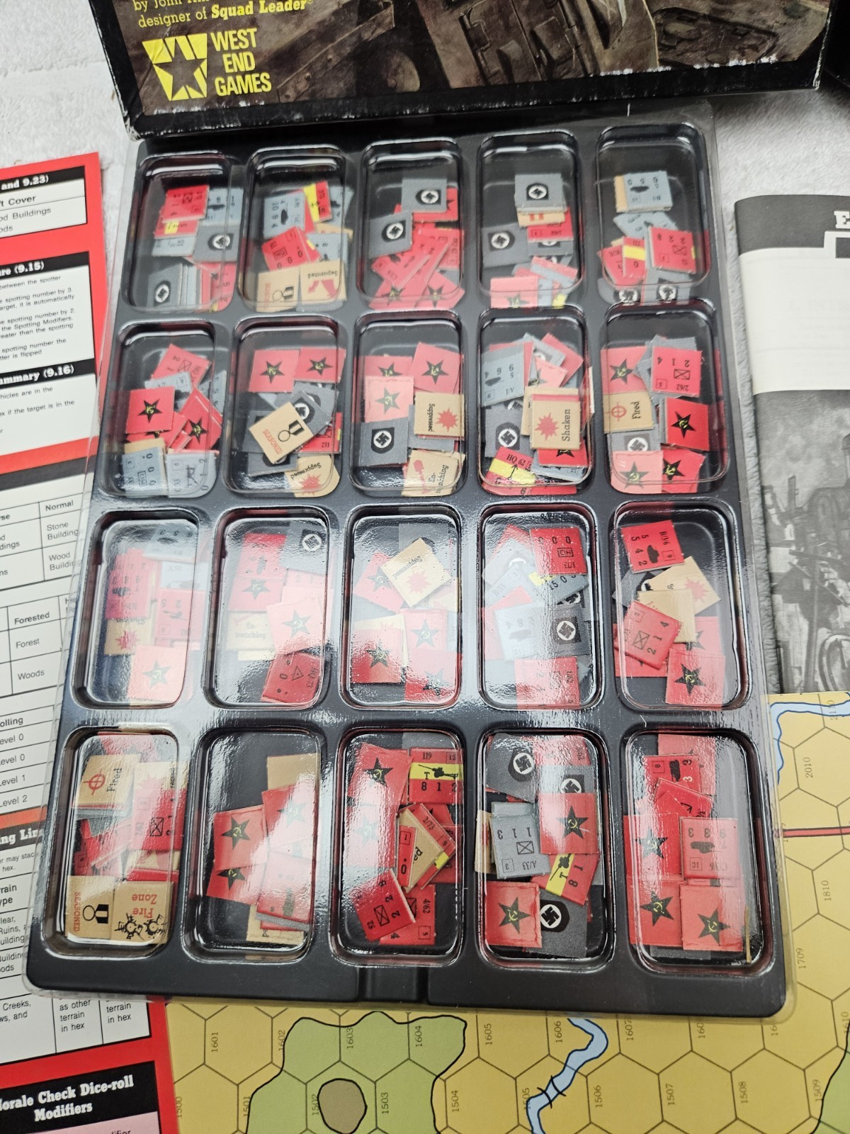 WEST END GAMES TANK LEADER GAME EASTERN FRONT 1986 VINTAGE CARDS UNPUNCHED
