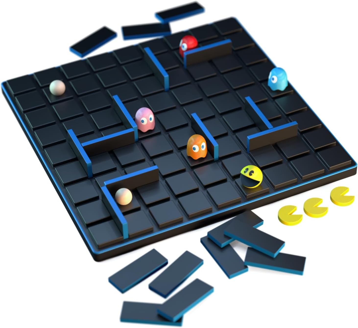 Gigamic, Quoridor PAC-MAN, Familienspiel, Holzspiel, 2-5 Spieler, Ab 8+ Jahren,
