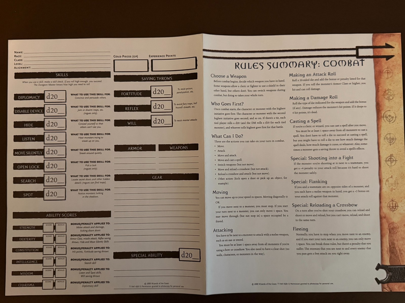 D&D Adventure Game Box Set. Pristine Components. Clean and Unpunched. 6 Dice.