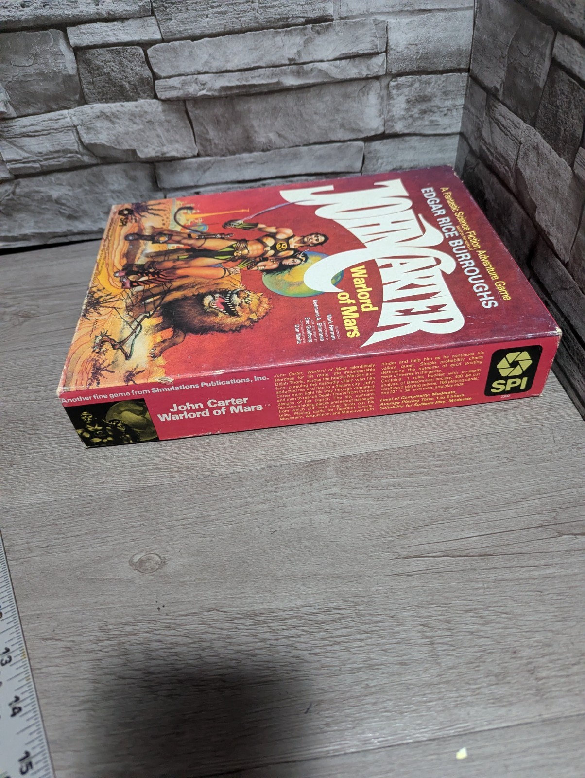 READ 95% + Vintage SPI John Carter Warlord Of Mars Adventure War Board Game 1979