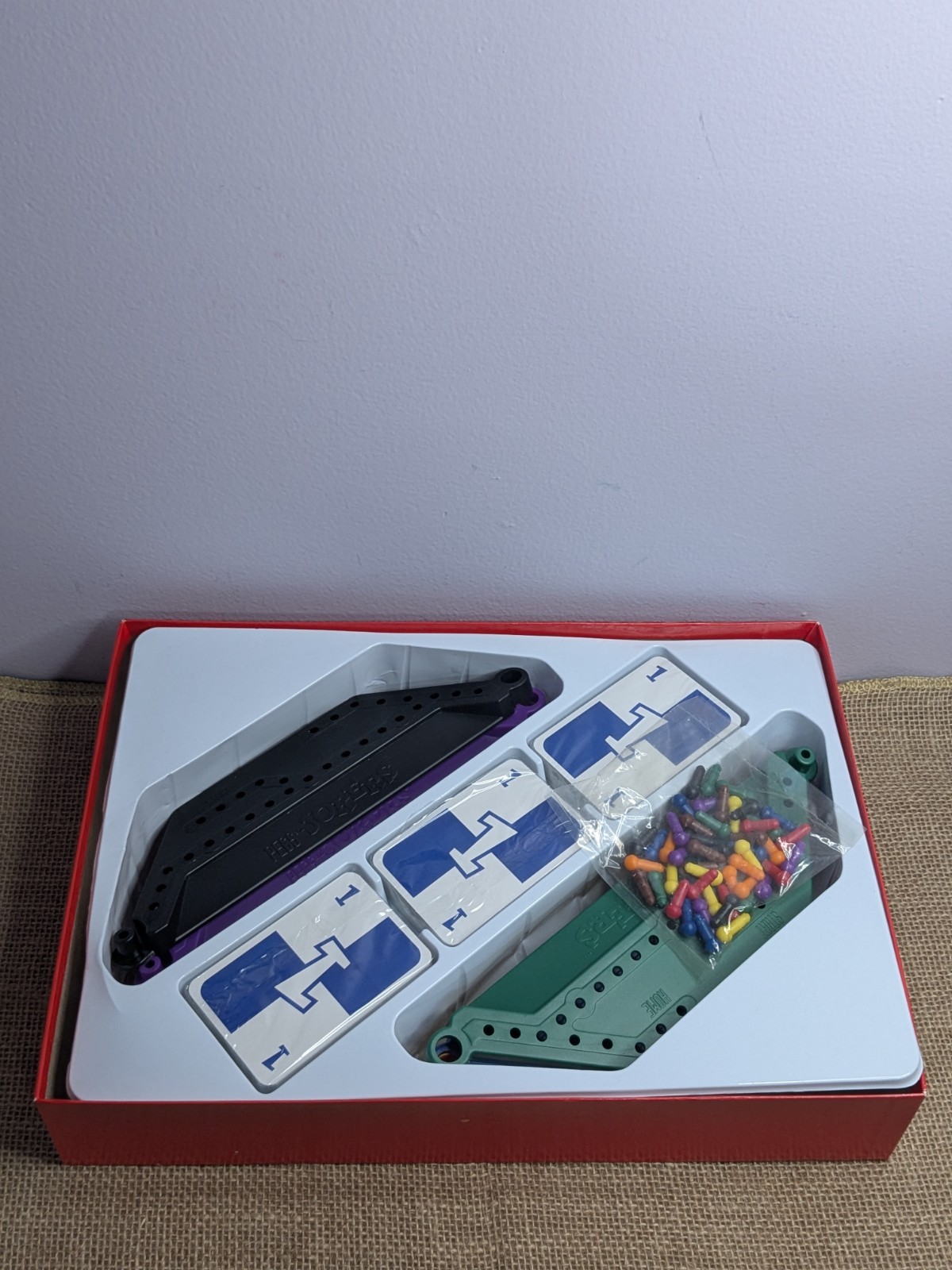 New Pegs and Jokers Game Vintage 1999 Fundex Racing Family Strategy Board Game