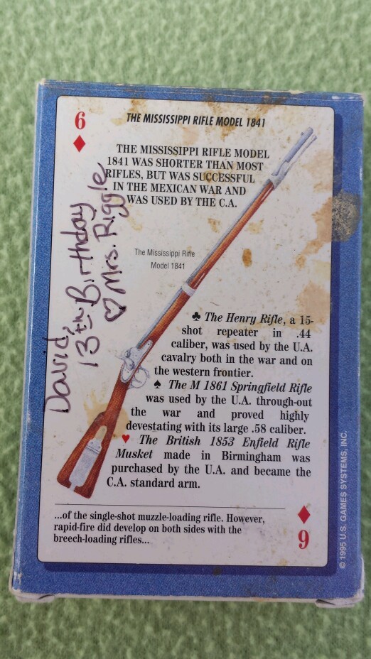 Arms and Armaments of the Civil War Card Game USED U.S. Game Systems, Inc.