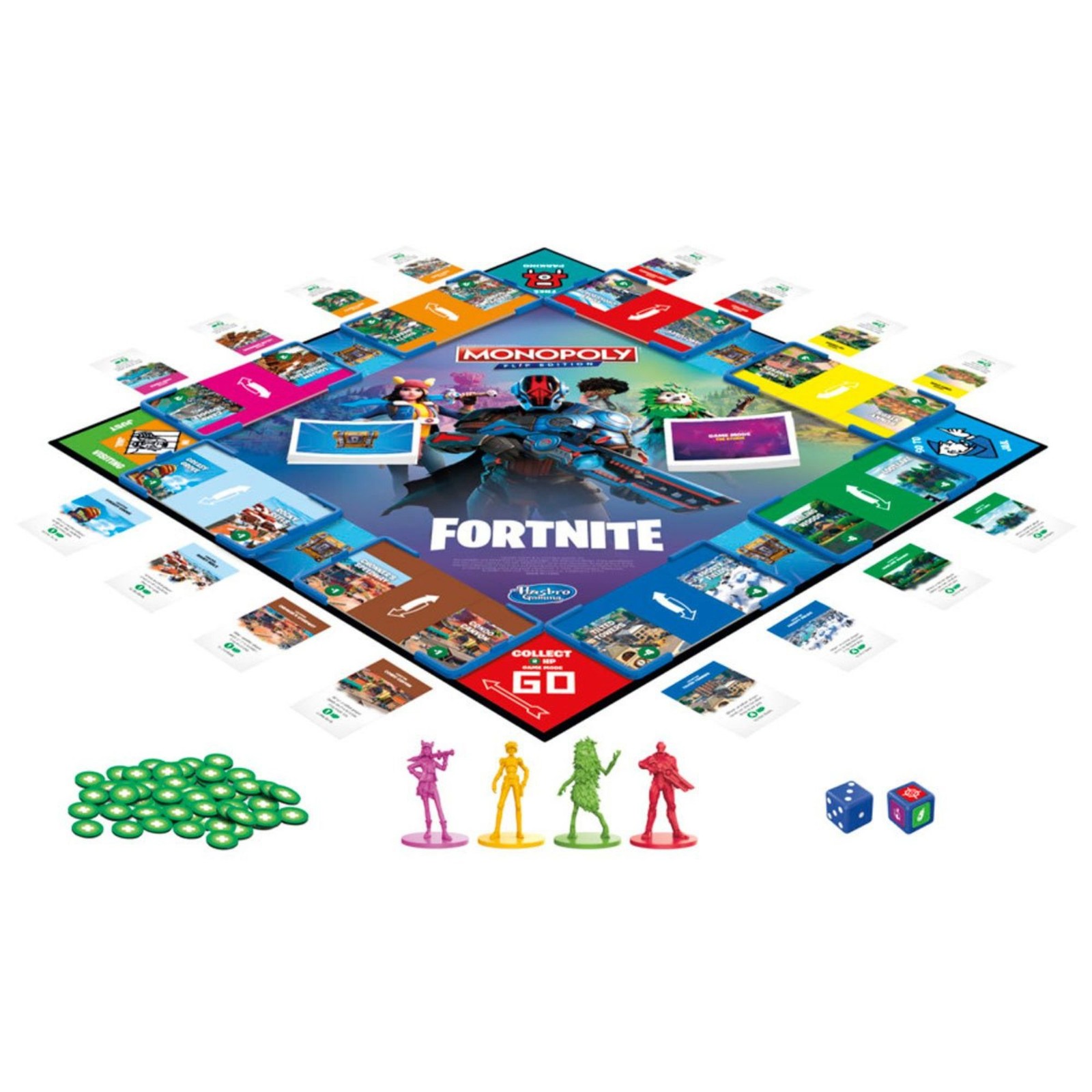 Monopoly Flip Edition: Fortnite Board Game Monopoly Game Inspired by Fortnite