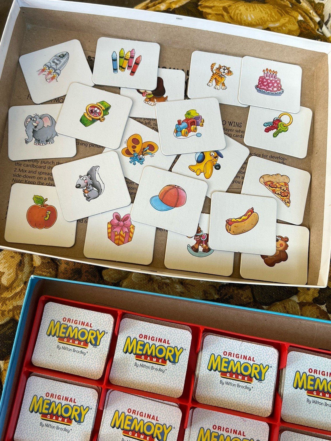 Vintage Original Memory Game by Milton Bradley 2001 Edition