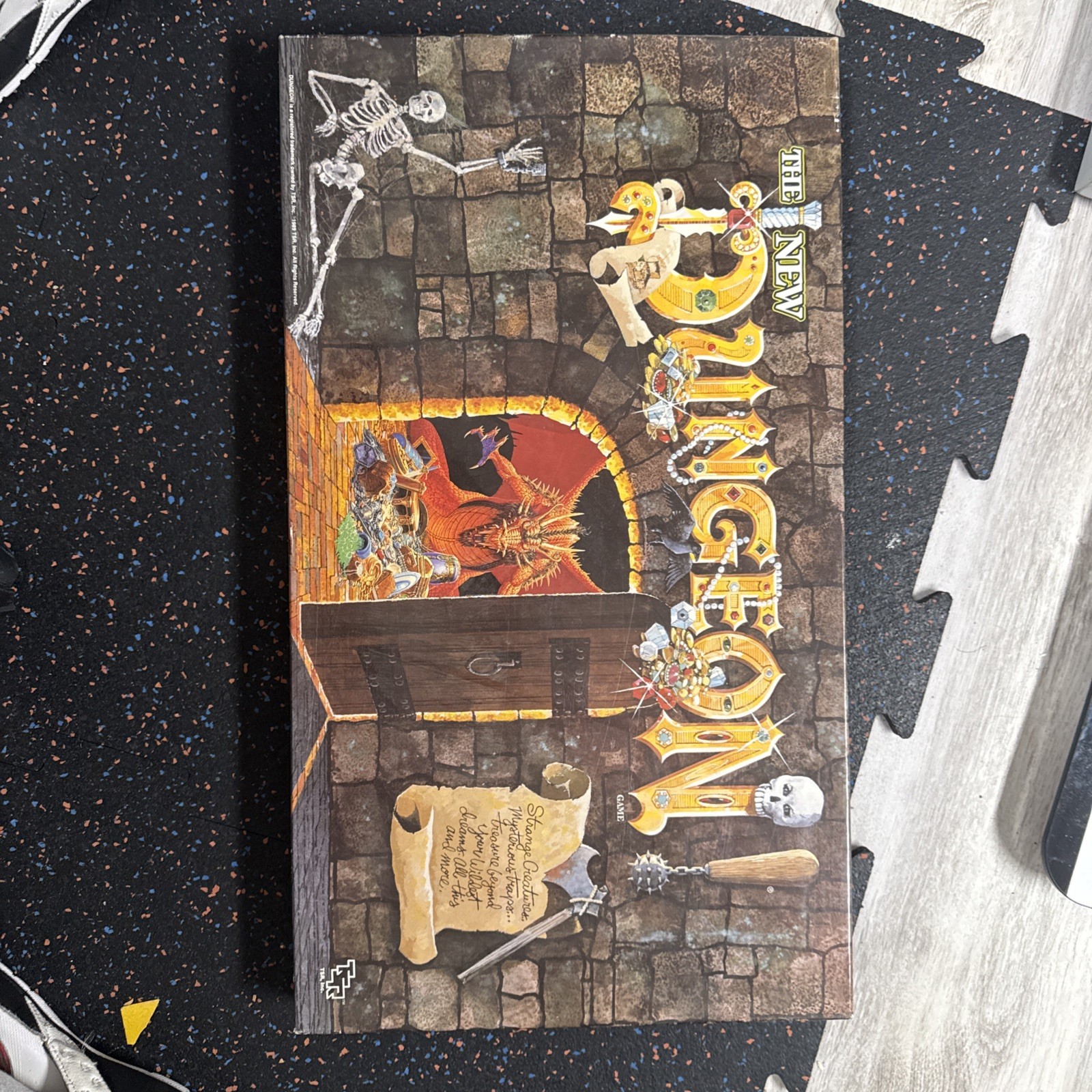 The New Dungeon Board Game 1989 TSR D&D Dungeons & Dragons Incomplete Vintage