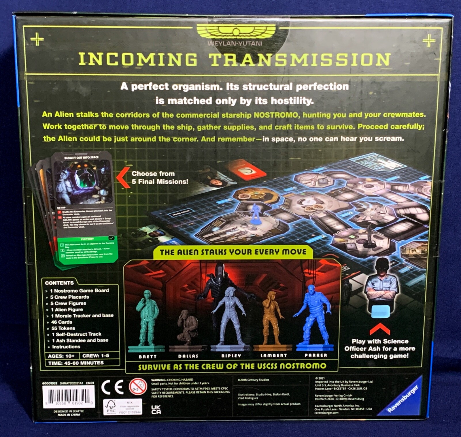 New – ALIEN FATE OF THE NOSTROMO – Board Game RAVENSBURGER Strategy SPACE 2021