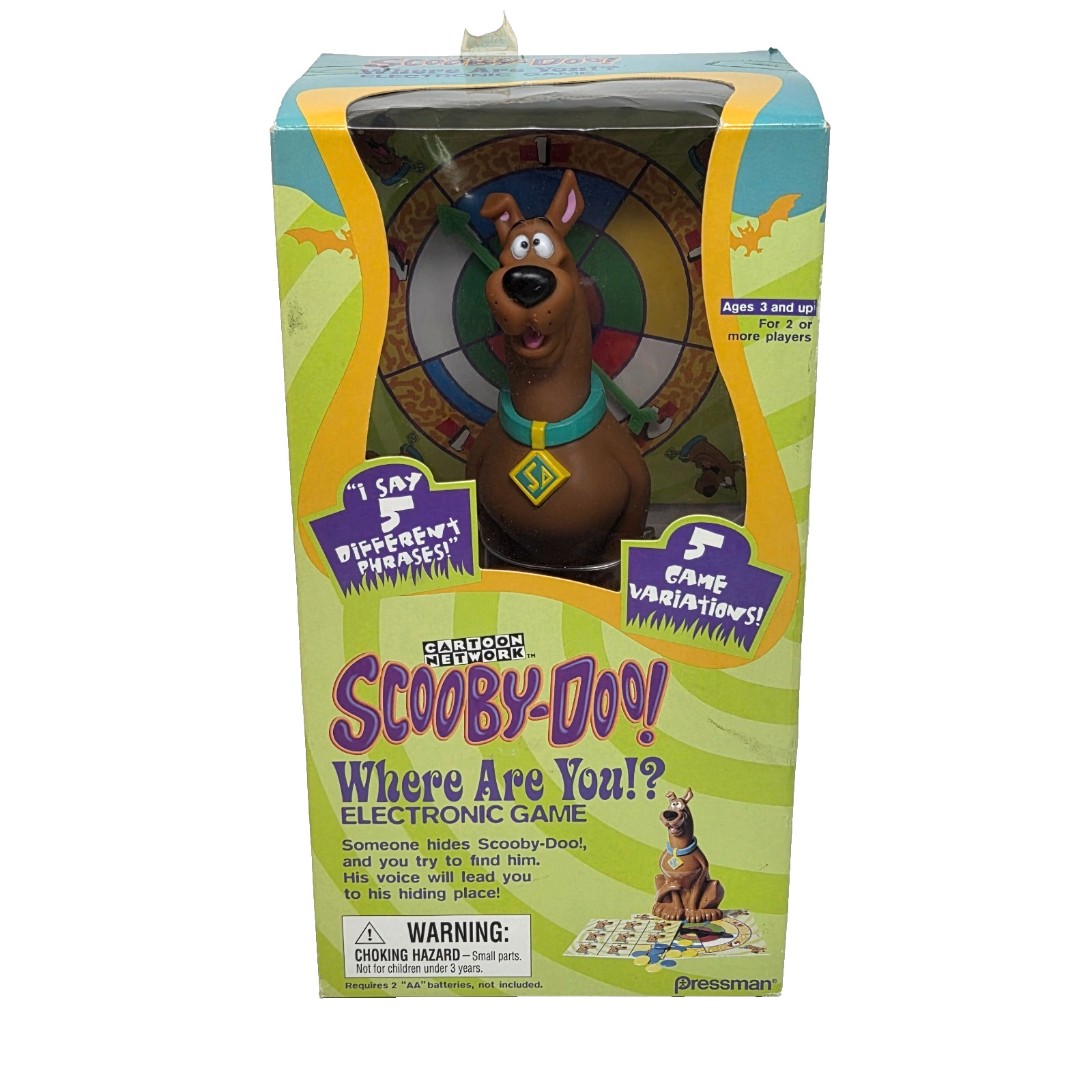VINTAGE 2000 SCOOBY DOO WHERE ARE YOU? PRESSMAN ELECTRONIC GAME NEW SEALED