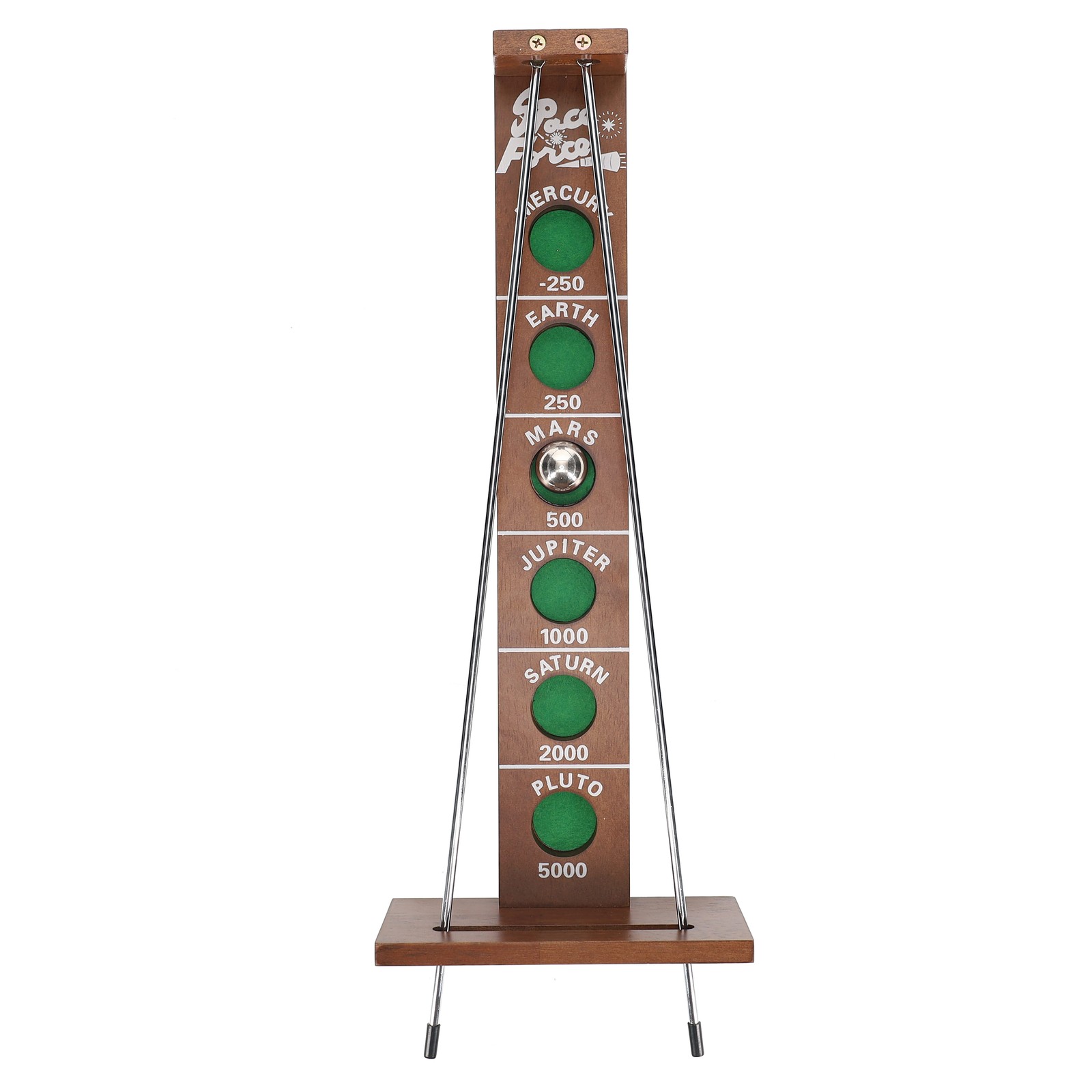WE Games Shoot The Moon, 1940’s Nostalgia Game, Solid Wood, Walnut Stain, 17.5