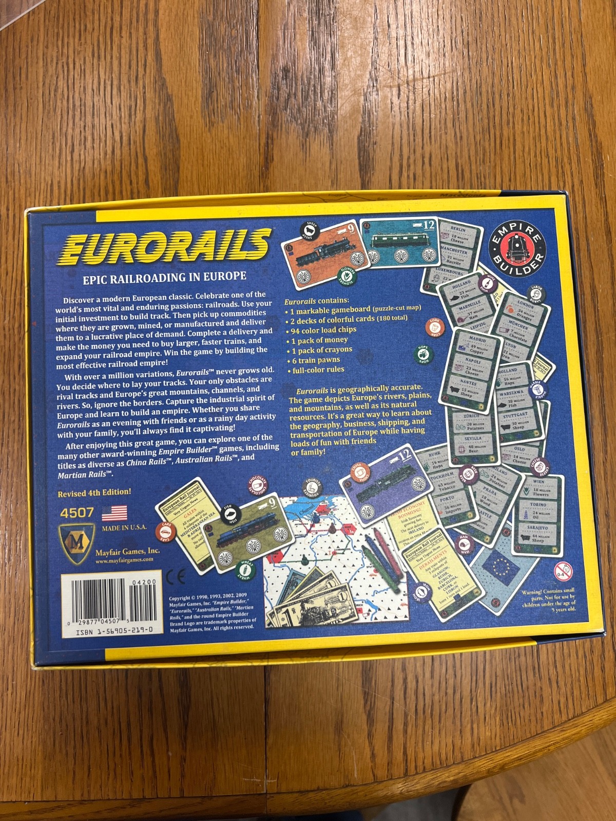 Eurorails Board Game -epic railroading in Europe