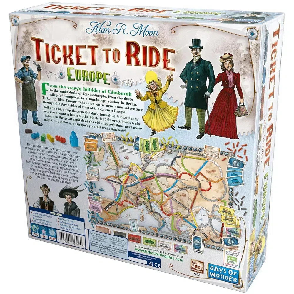 Ticket to Ride: Europe – Strategy Civilization Board Game for Family, and Adults