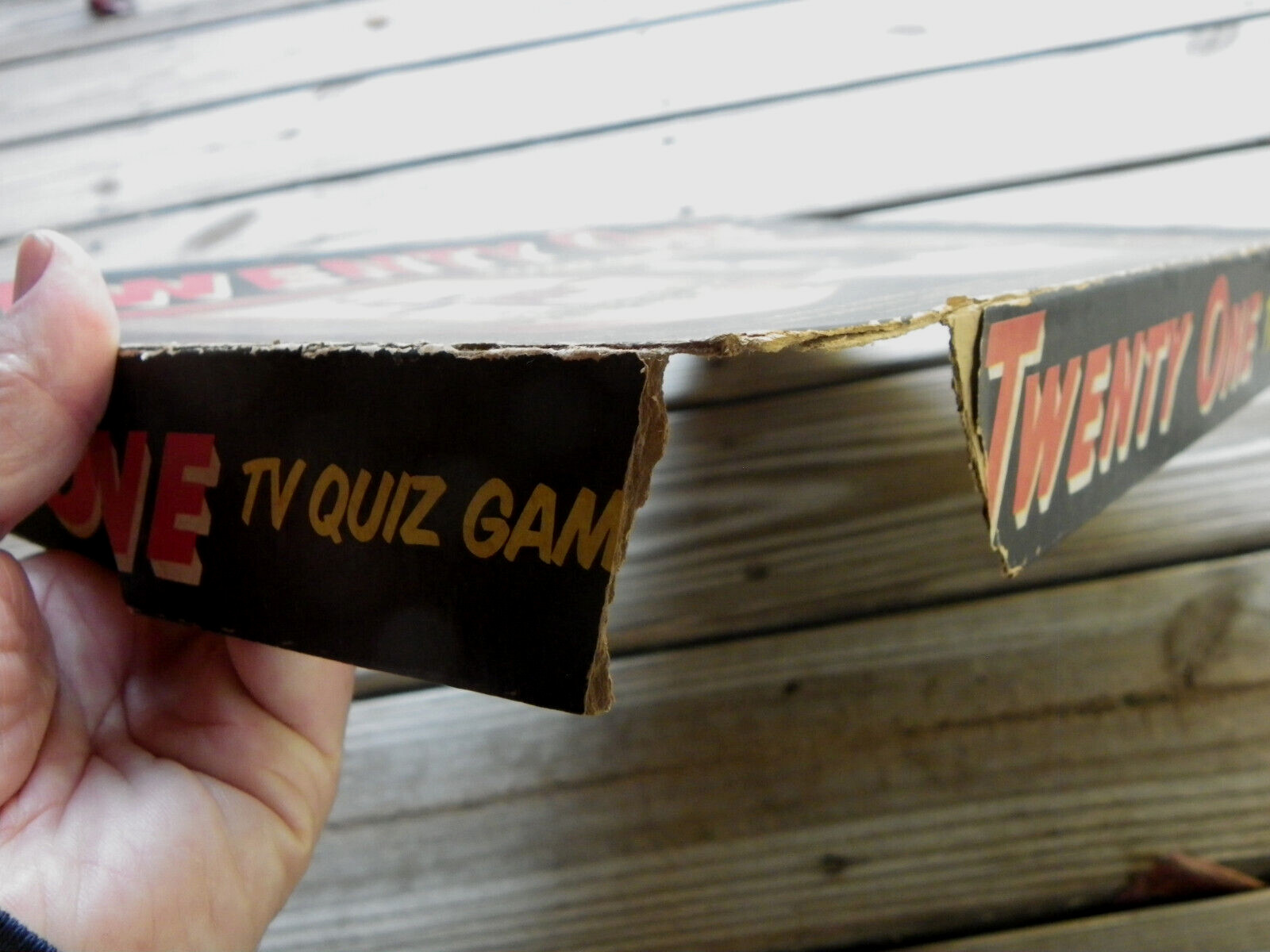 Vtg 1950s “Twenty One” TV Quiz Board Game-Lowell-Incomplete