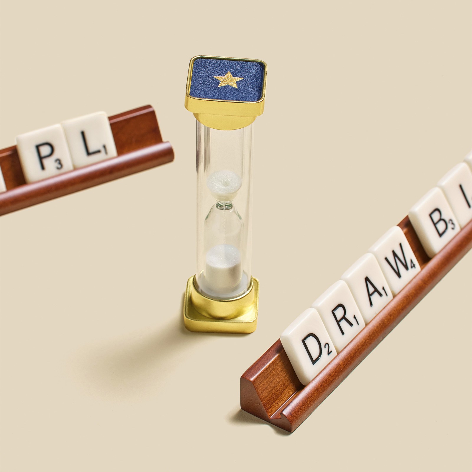 Scrabble Legacy Edition with Rotating Wooden Game Board by WS Game Company New