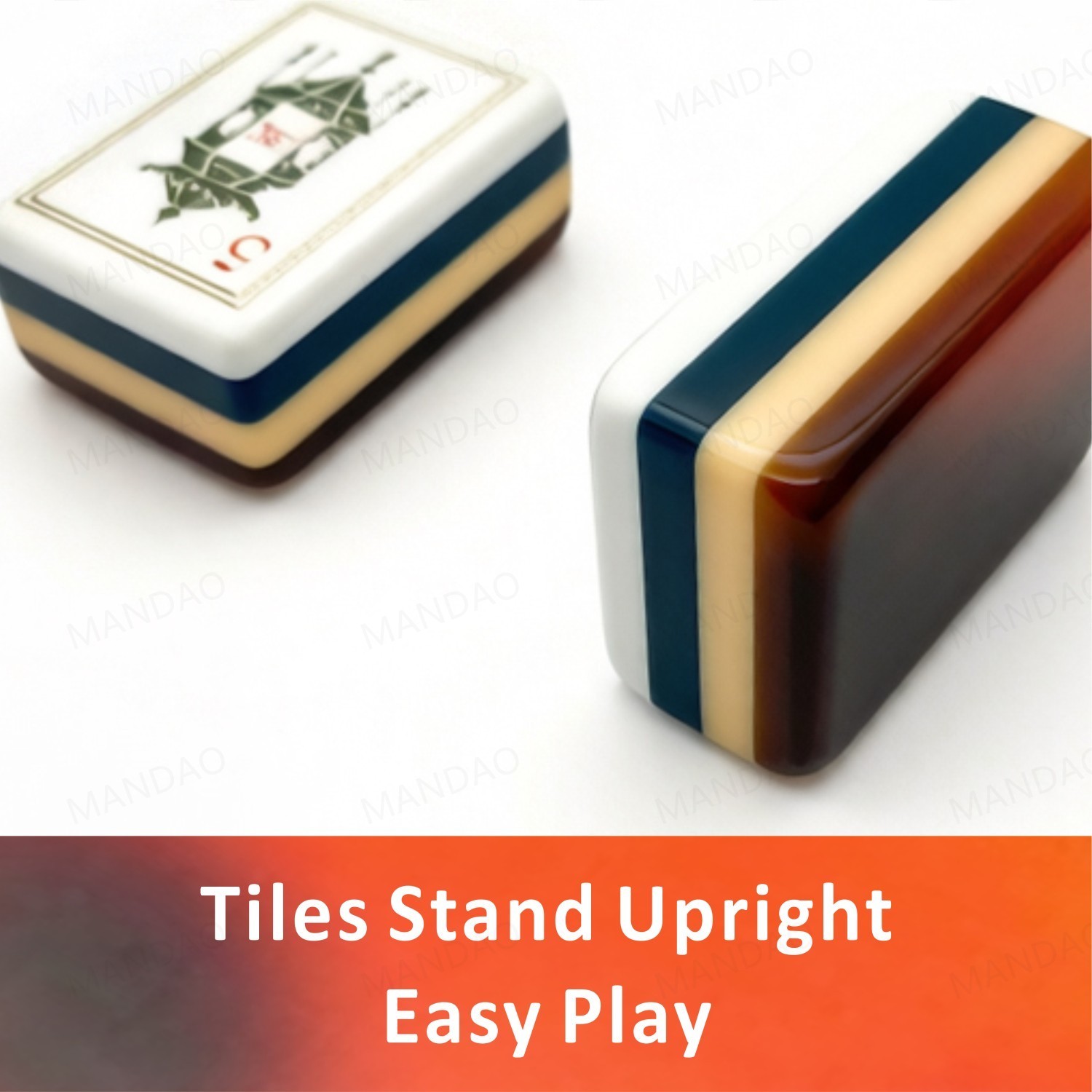 Tortoiseshell 4Layer Mahjong Tiles – American Set 160 Tiles – Beautiful!
