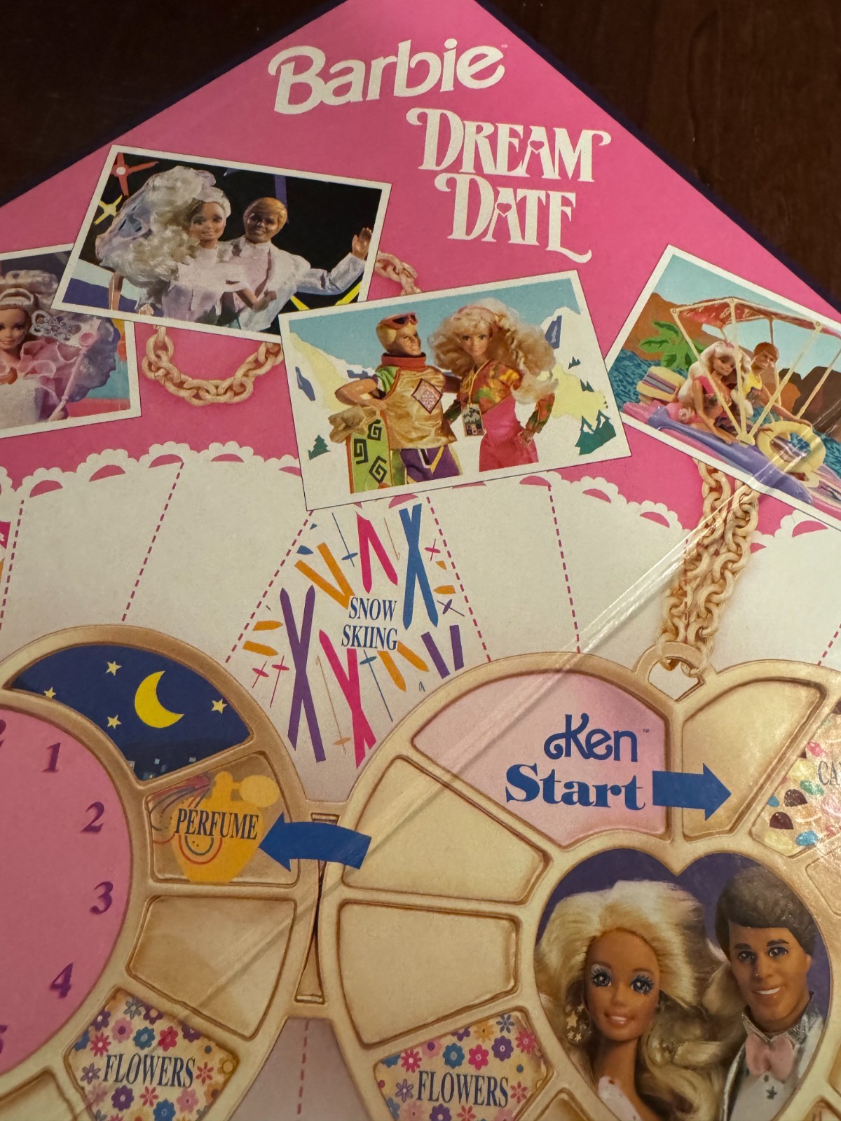 Vintage 1992 Barbie Dream Date Board Game 100% Complete Golden Mattel