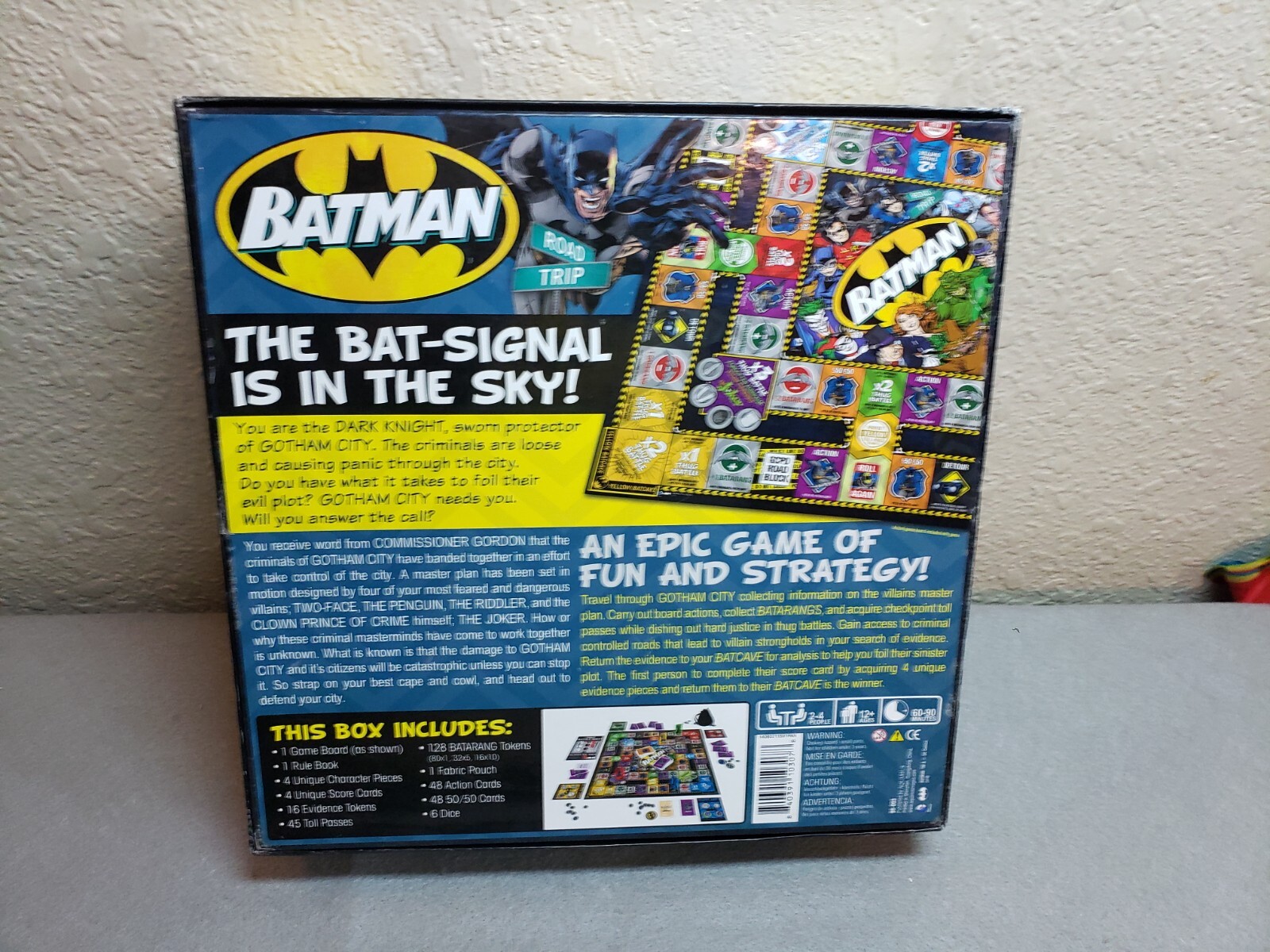 Batman Road Trip Gotham City Battle Game, 2014, Pre-owned, Complete, DC Comics