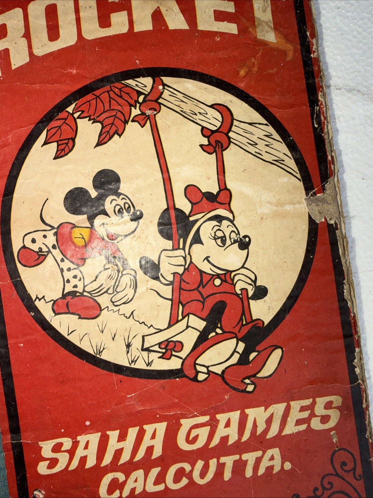 Ludo & Rocket SAHA Games Calcutta. W/ Disney Mickey & Mini Mouse Board Game READ