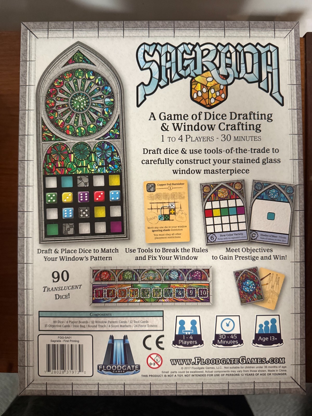 Sagrada Dice Drafting Placement Strategy Game