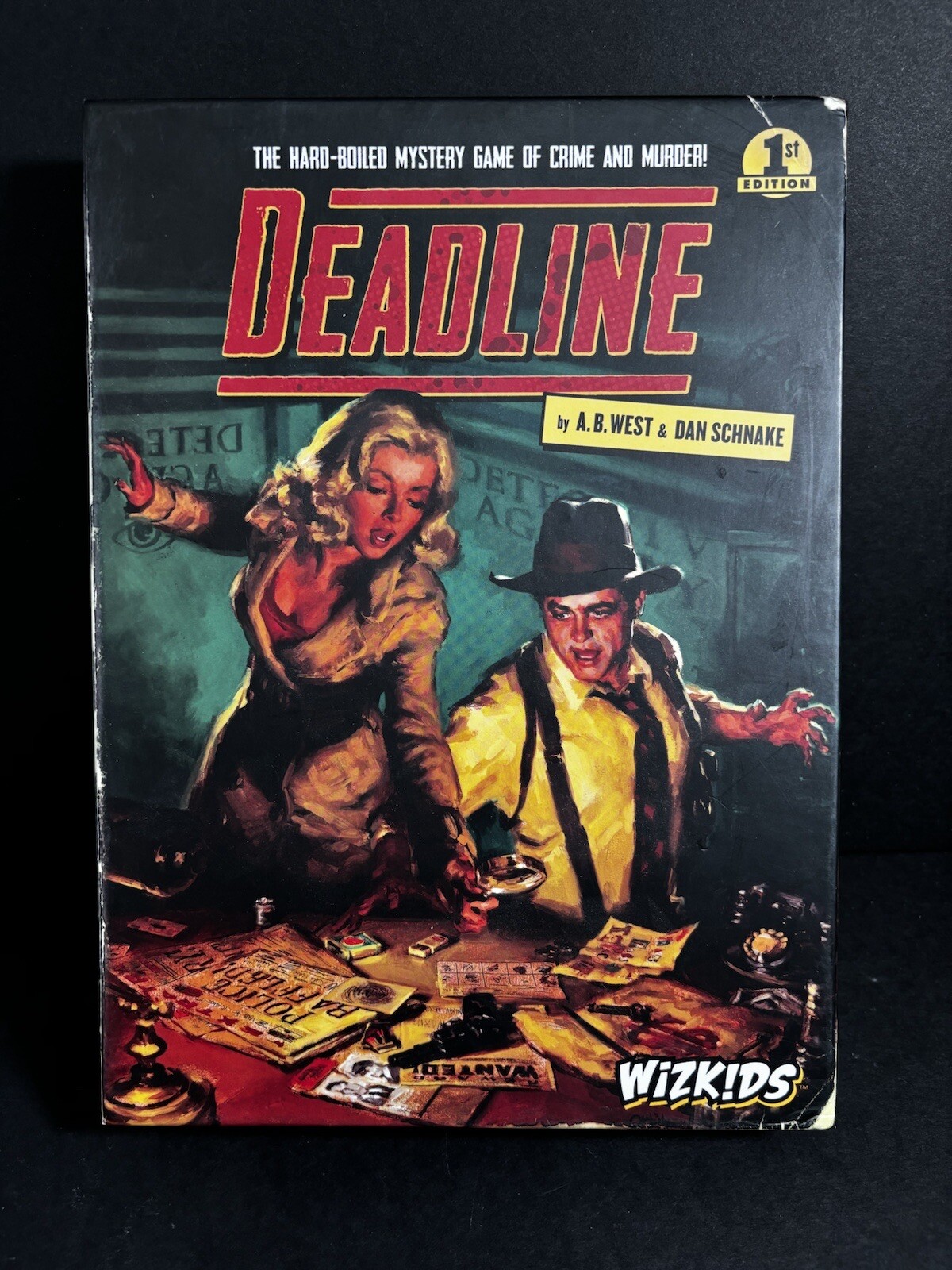 Deadline Board Game by Wizkids – NECA – MURDER MYSTERY! RARE 100% Complete