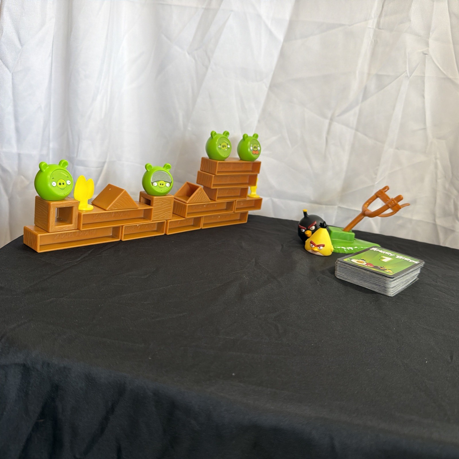 Angry Birds Knock On Wood Game Mattel – Missing Box, Red Bird, & Instructions