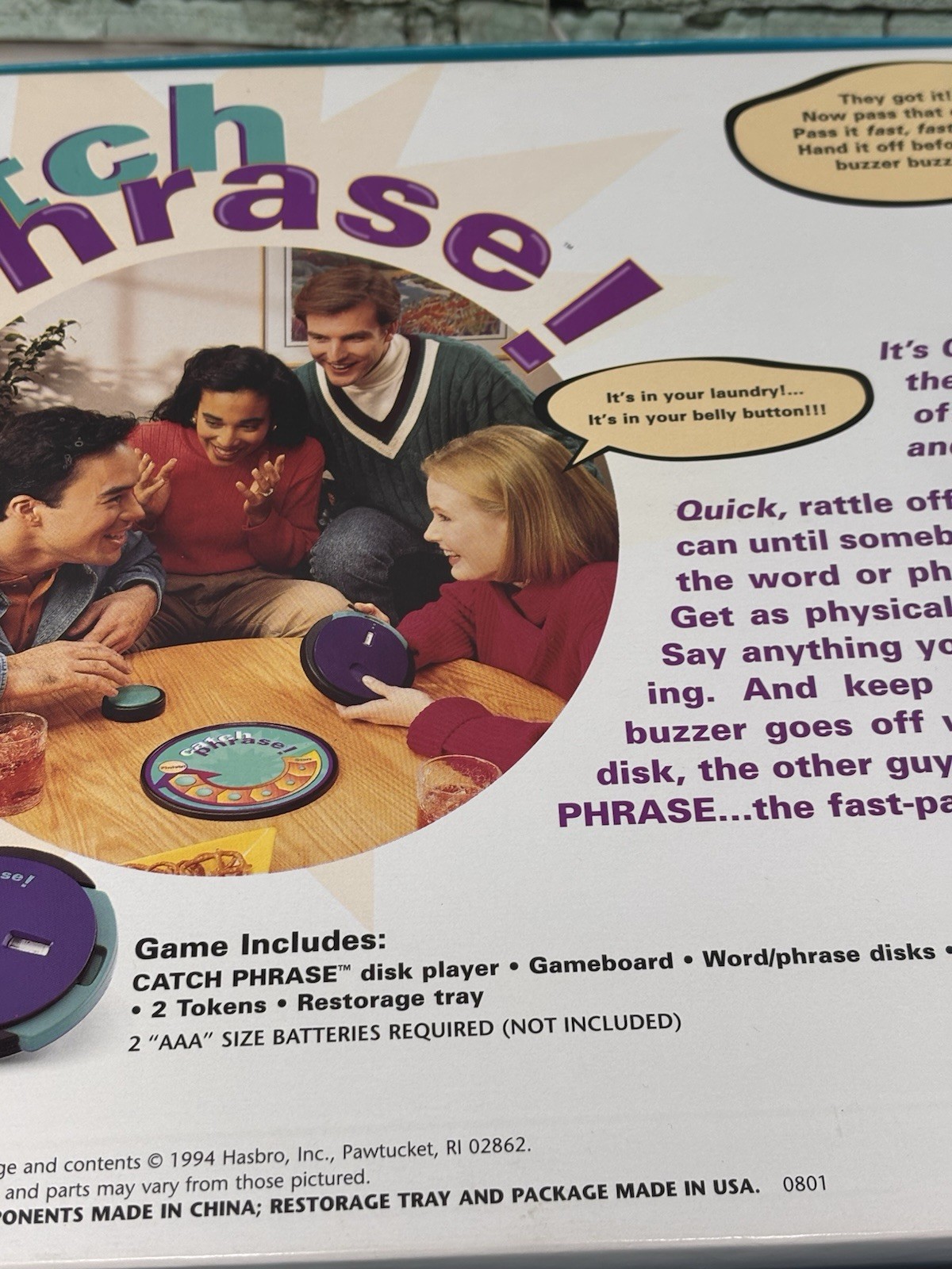 Vtg Catch Phrase Party Game 1994 Original Edition 100% complete Buzzer Works VGC