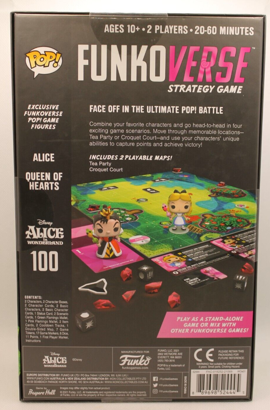 NEW Funkoverse Disney Alice in Wonderland Strategy Game Funko Pop! Figures 10+