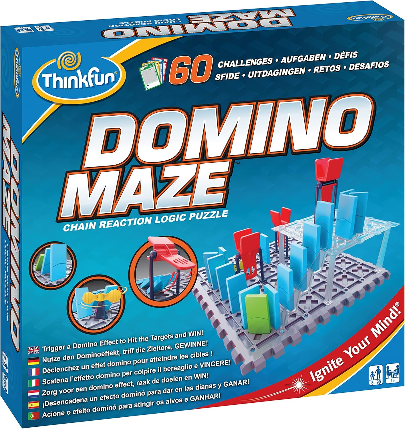 Think Fun 44001012 Thinkfun Domino Maze STEM Toy and Logic Game for Boys and Gir