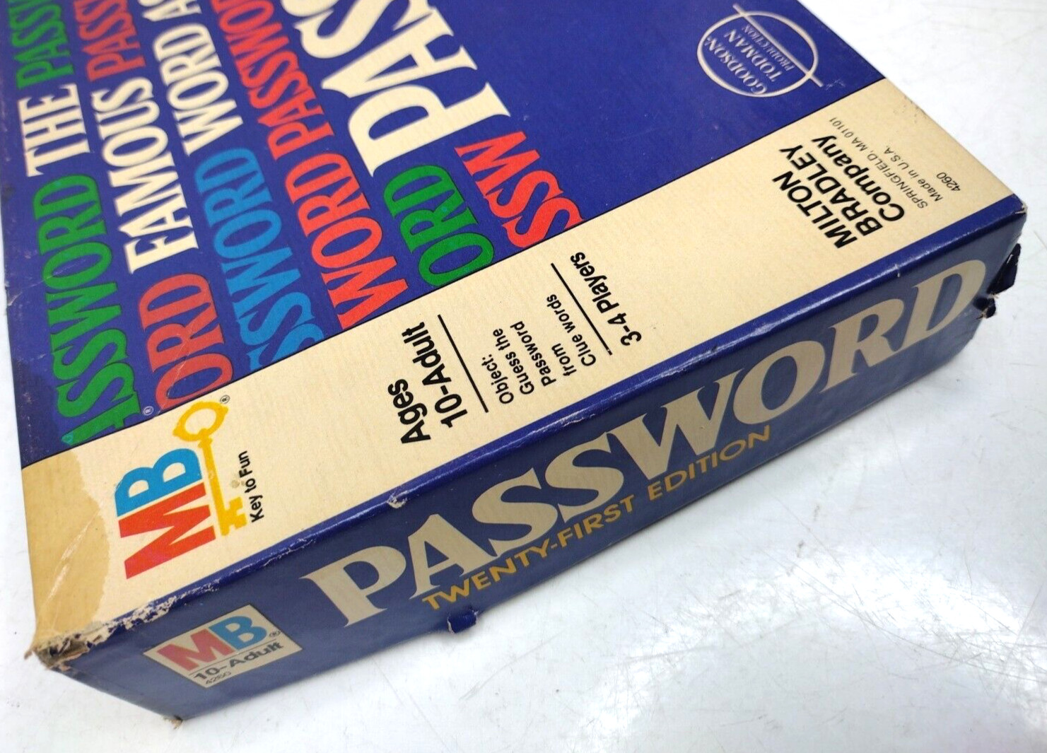 Vintage 1978 PASSWORD Board Game in Box Complete 21st Edition 3-4 Players USA