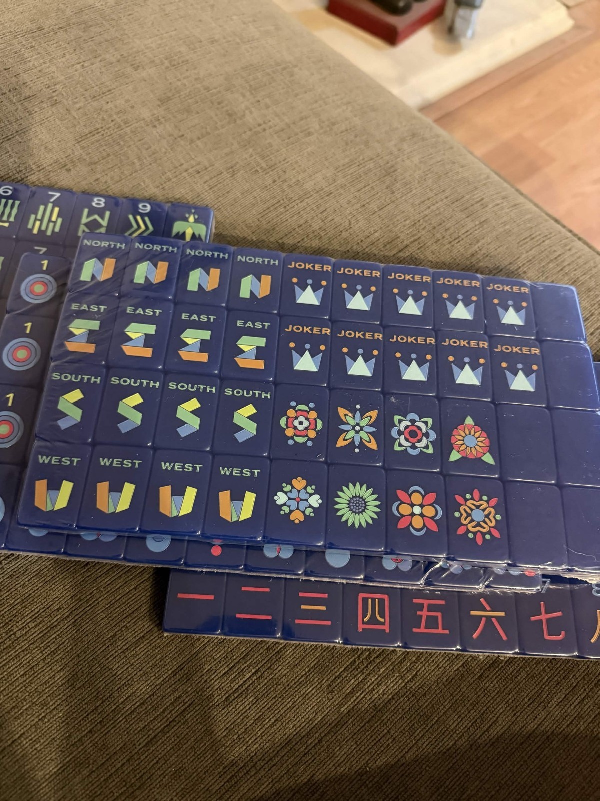 Premium American Mahjong Set 160pcs – Deep Blue