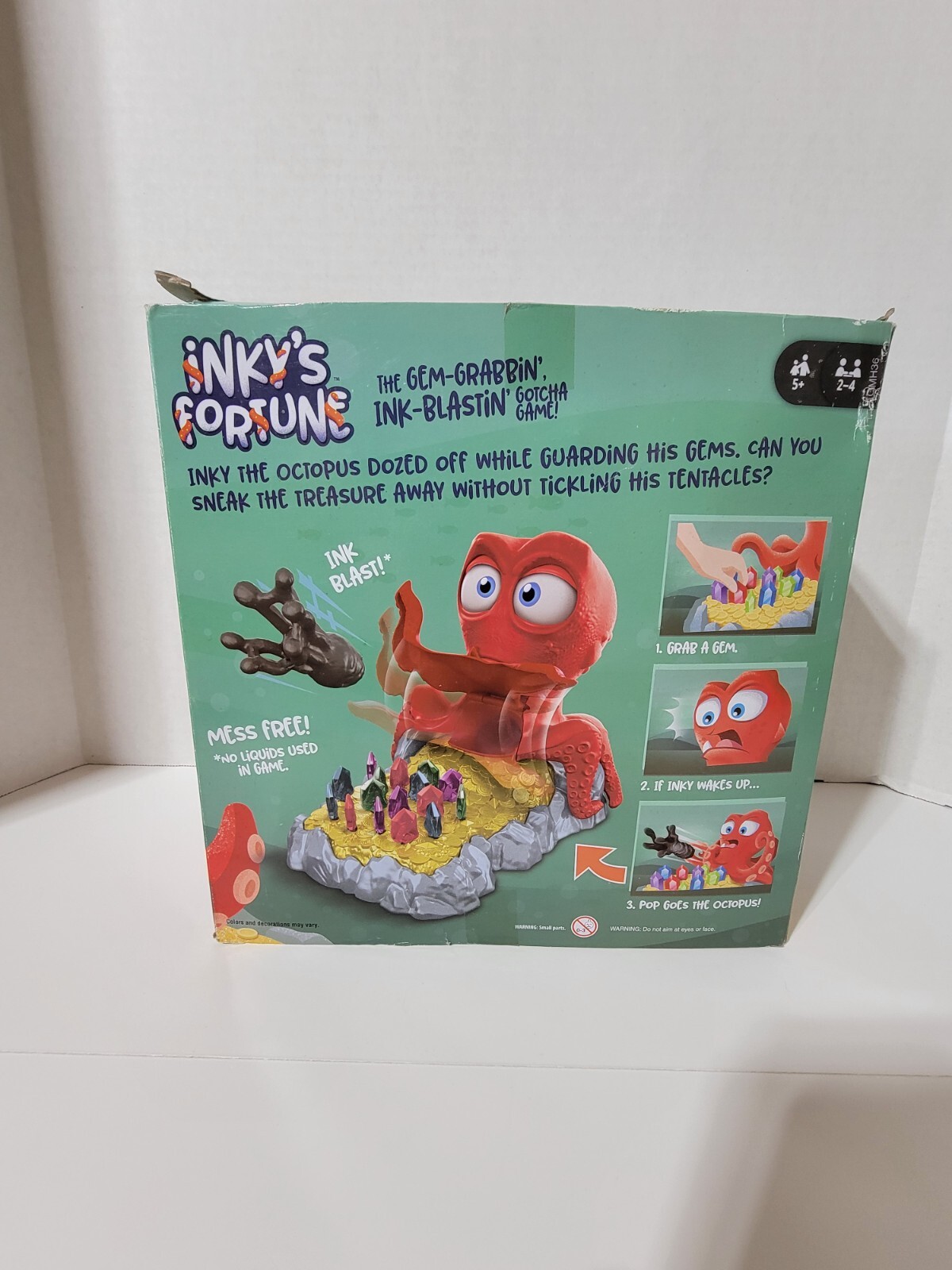 Inky’s Fortune Complete Kids Interactive Board Game with Gems Octopus Ink Blob