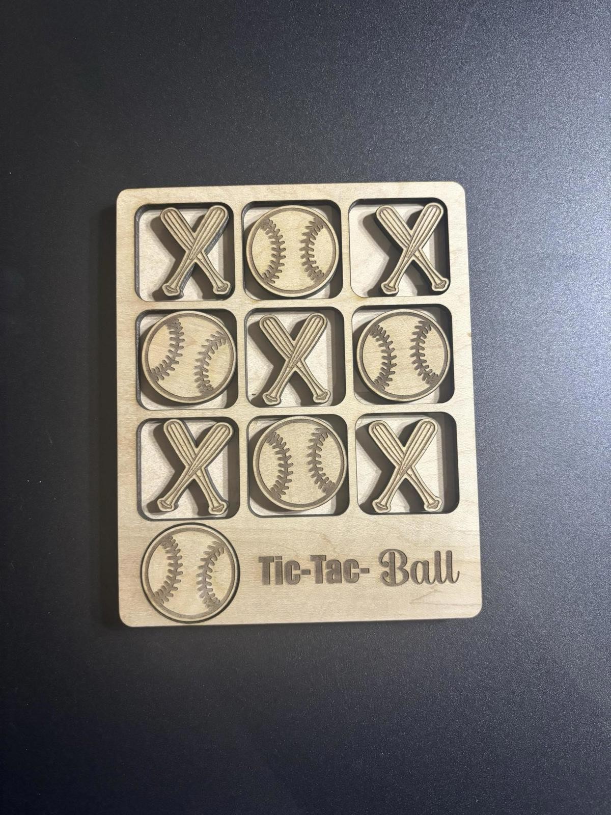 Baseball or Softball Themed Tic Tac Toe Board, Multiple Options Available