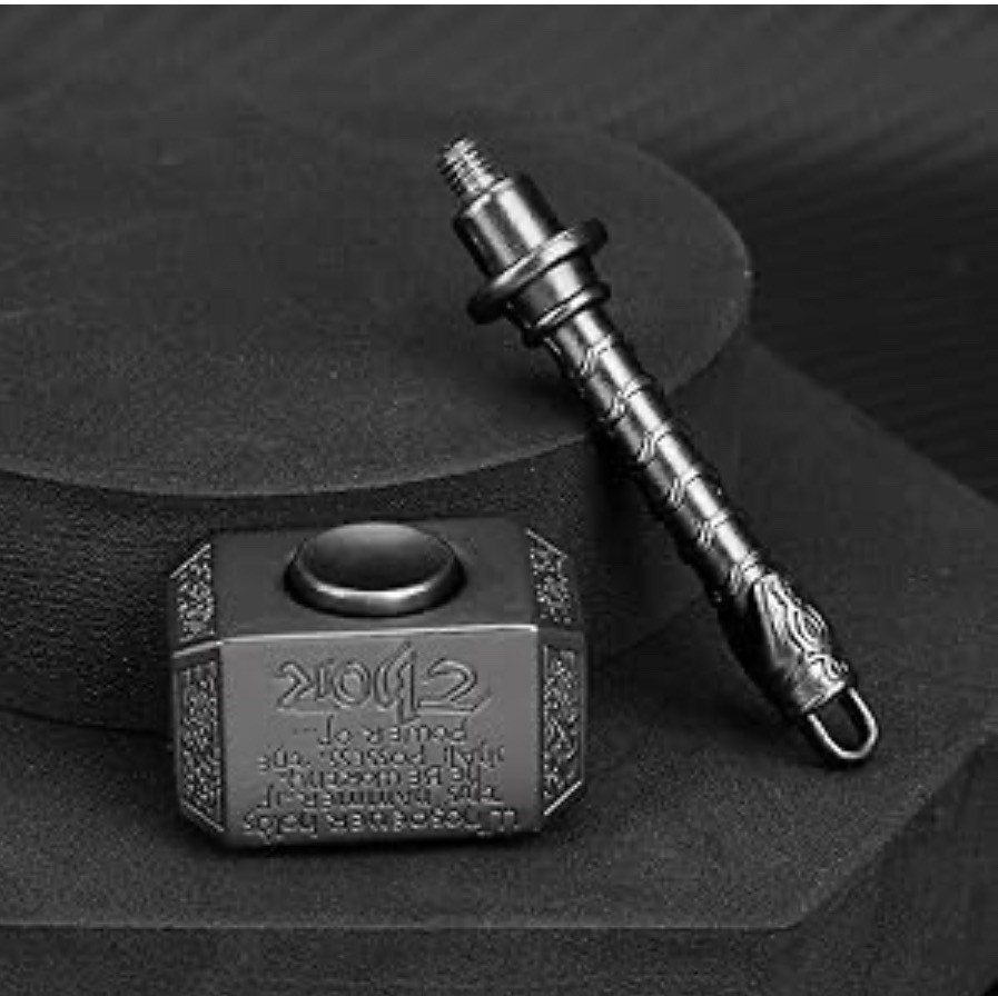 Thor Hammer Metal Keychain Mini Mjolnir Gold/Silver Collectible Tool