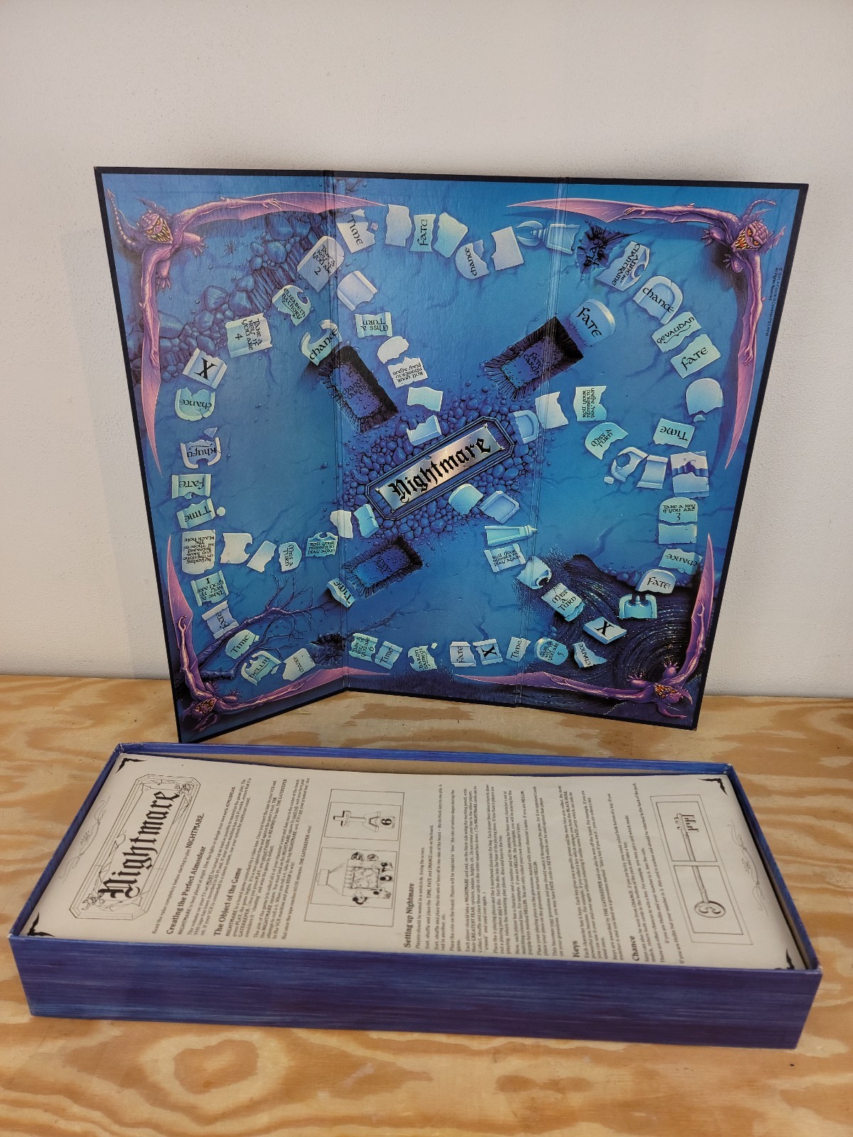 Vintage Nightmare The Video Board Game 1991 Not Complete *READ*