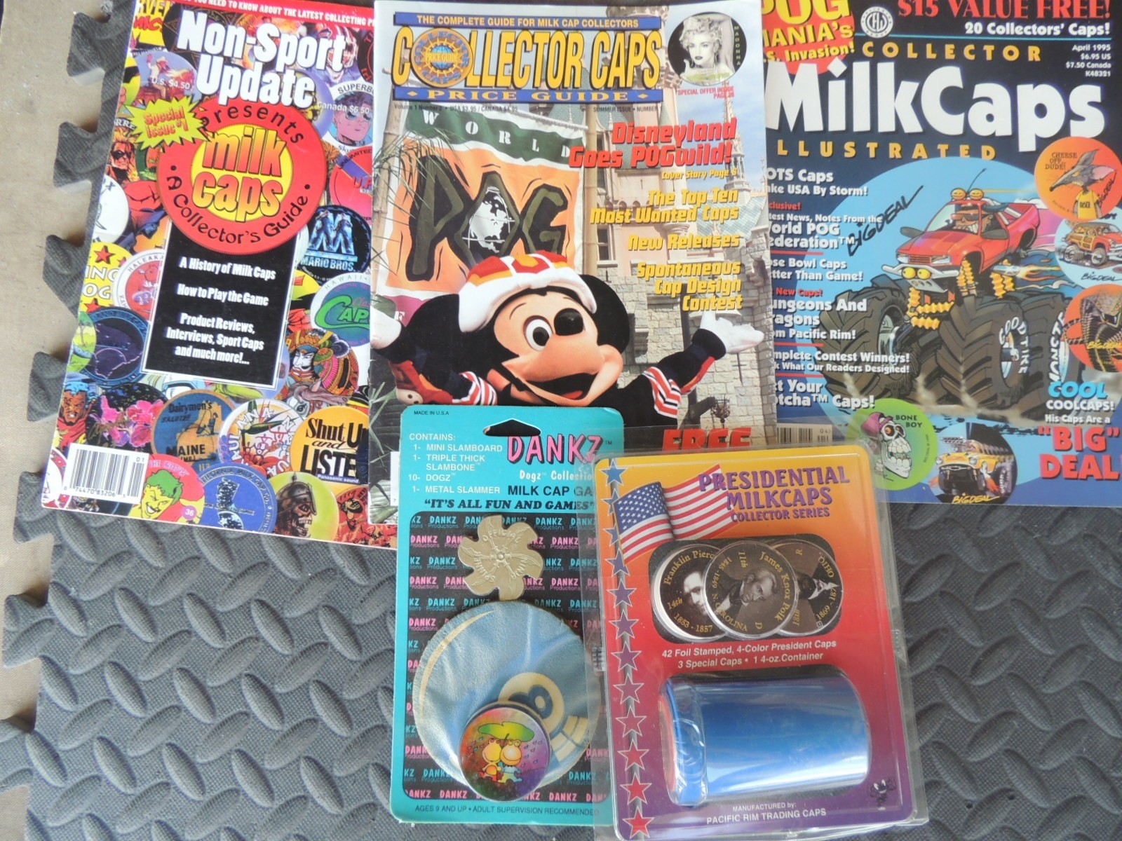 POGS SLAMMERS HUGE LOT MAGAZINES UNOPENED PACKS POG HOLDERS VINTAGE 90’S C-PICS