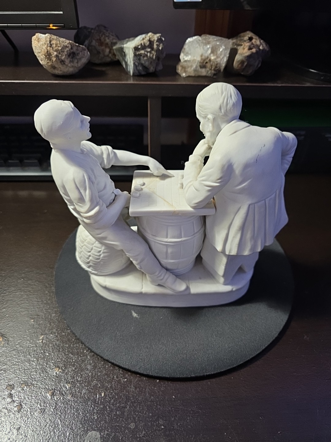 Checkers Up At The Farm Statue/figurine. Porcelain