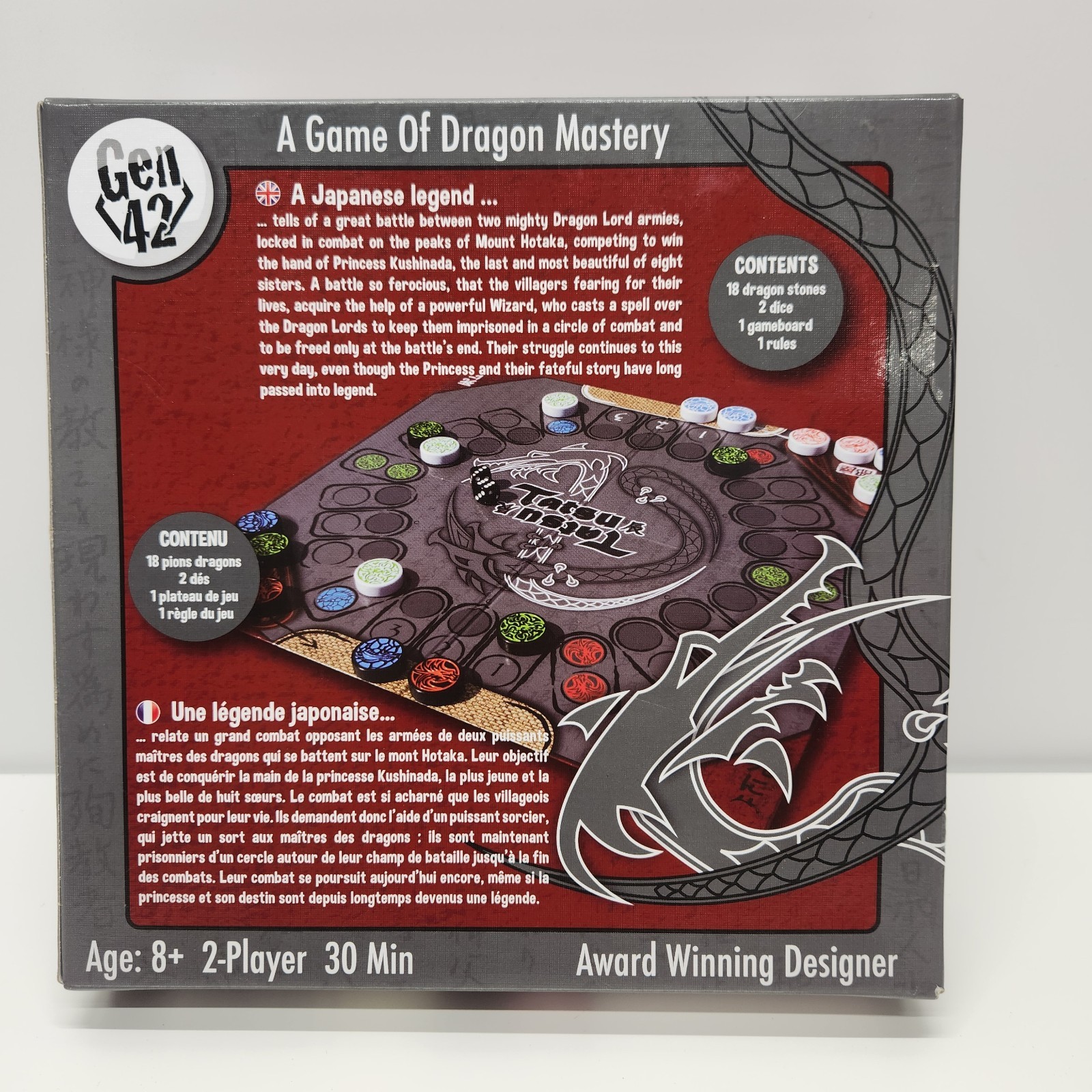 Tatsu Dragon Mastery Board Game SmartZone Gen42 Complete Fantasy Strategy