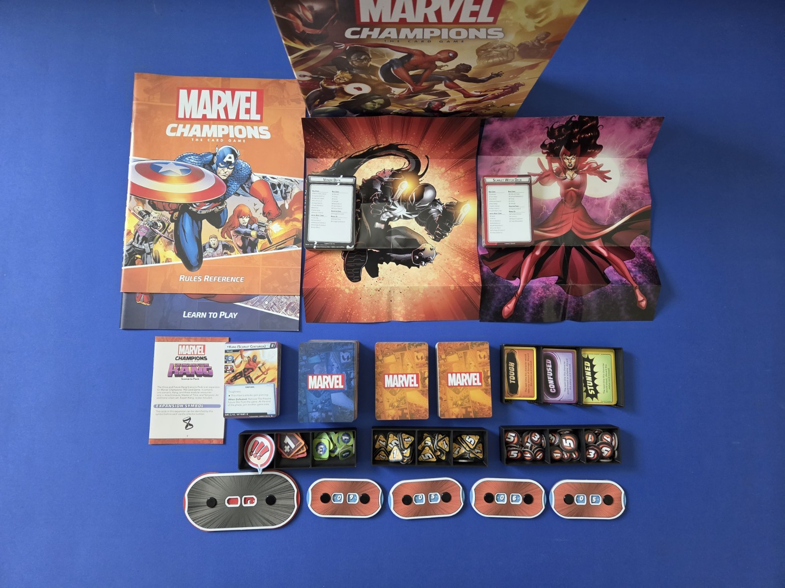 Marvel Champions The Card Game Core Set + 3 Expansions + Insert! COMPLETE