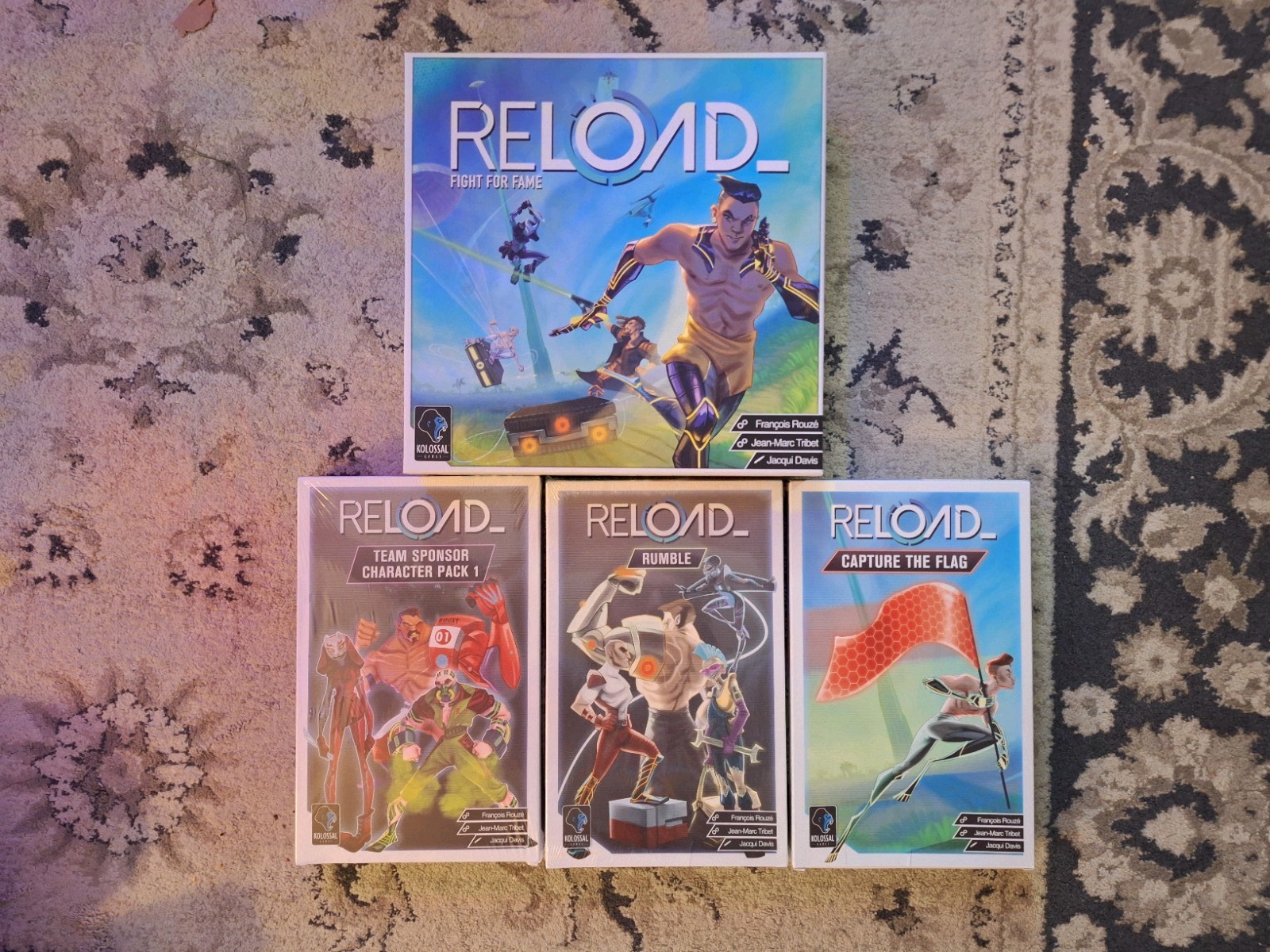 Reload Board Game, 3 Expansions, Base Game And CTF Sleeved