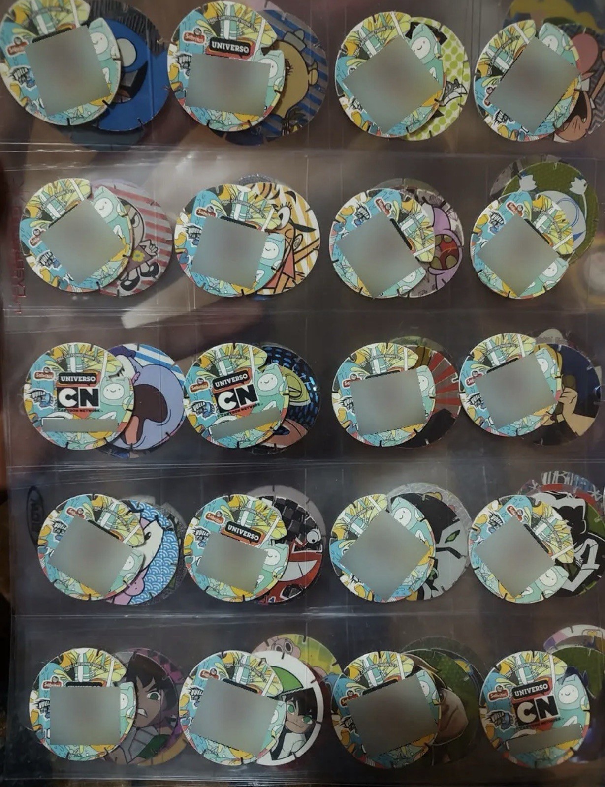 Cartoon Network Tazos 80/80 Complete Set Sabritas Ben 10 Gumball Pogs