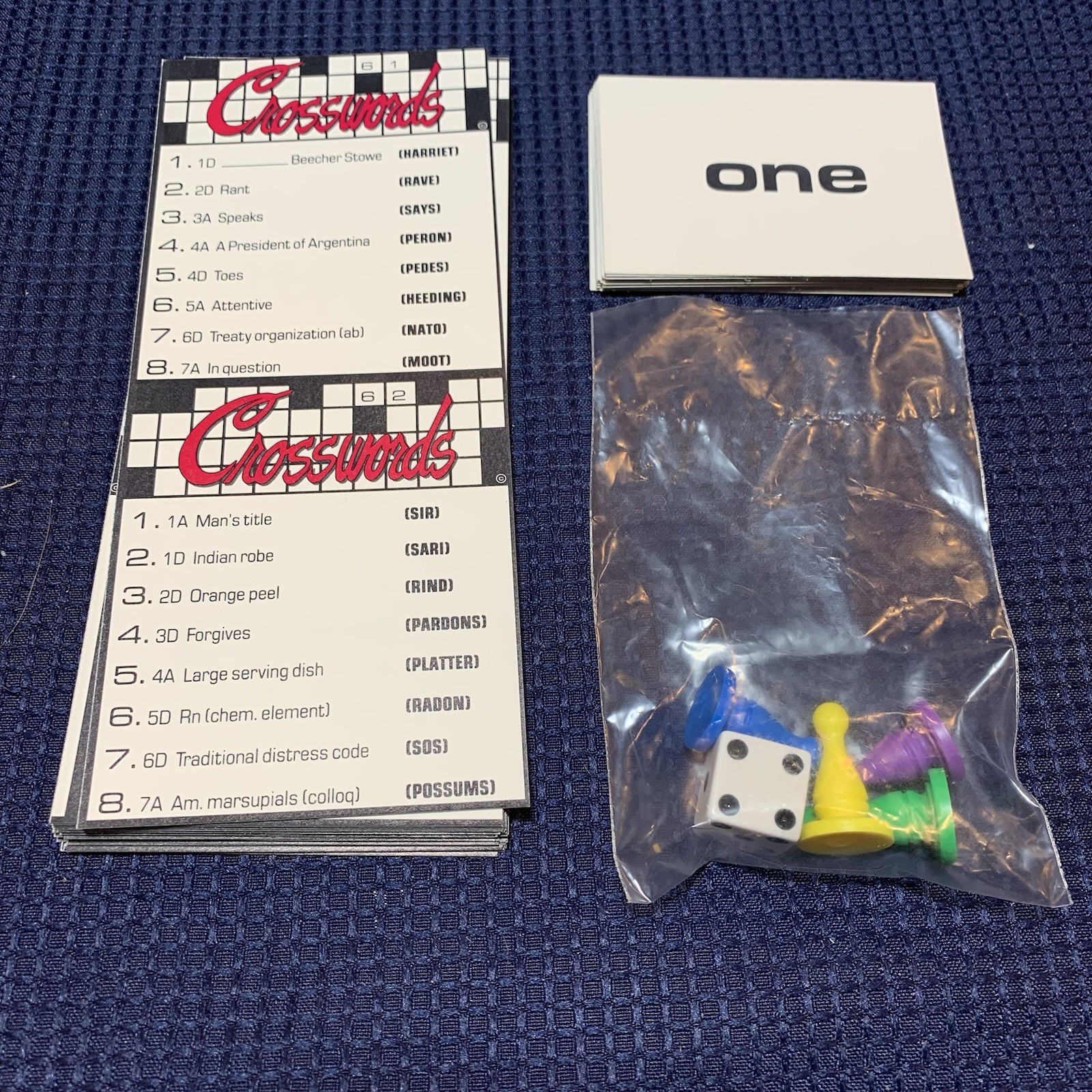 1987 Crosswords Board Game – JRS Games Inc – New York Times Fans – Free Shipping