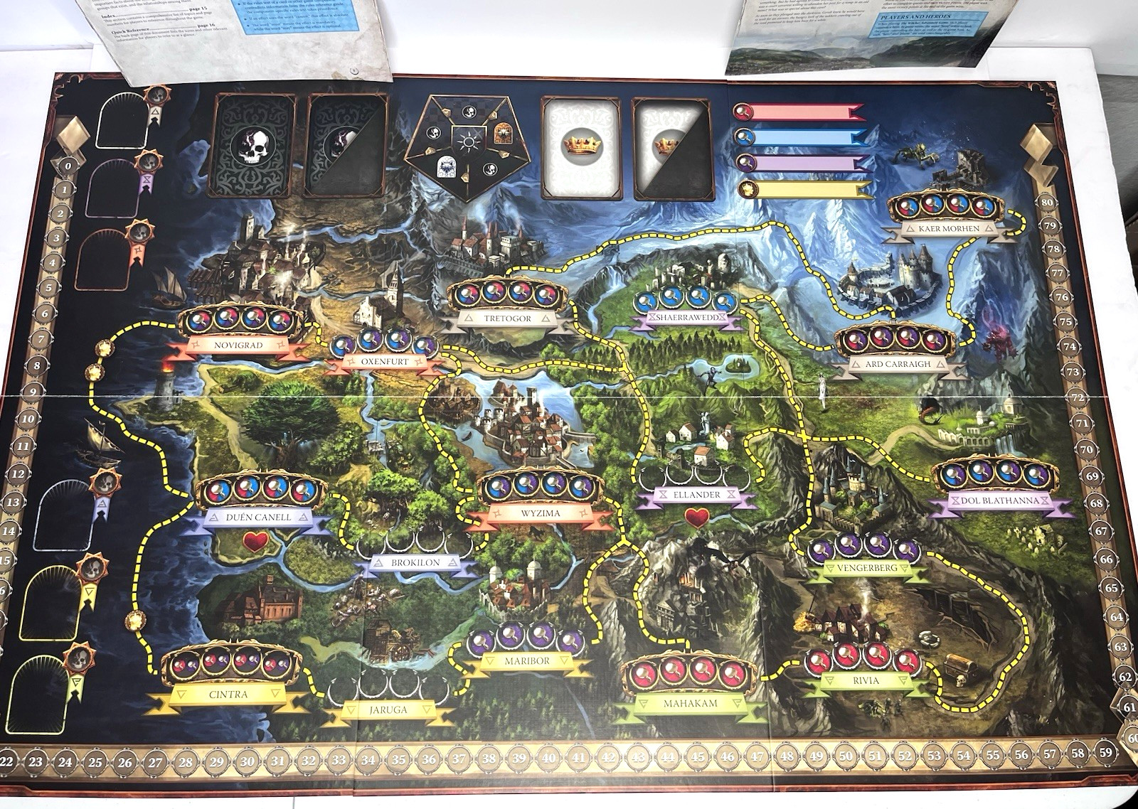 Witcher Adventure Board Game CD Projekt Red 2014 Fantasy Flight EUC Complete
