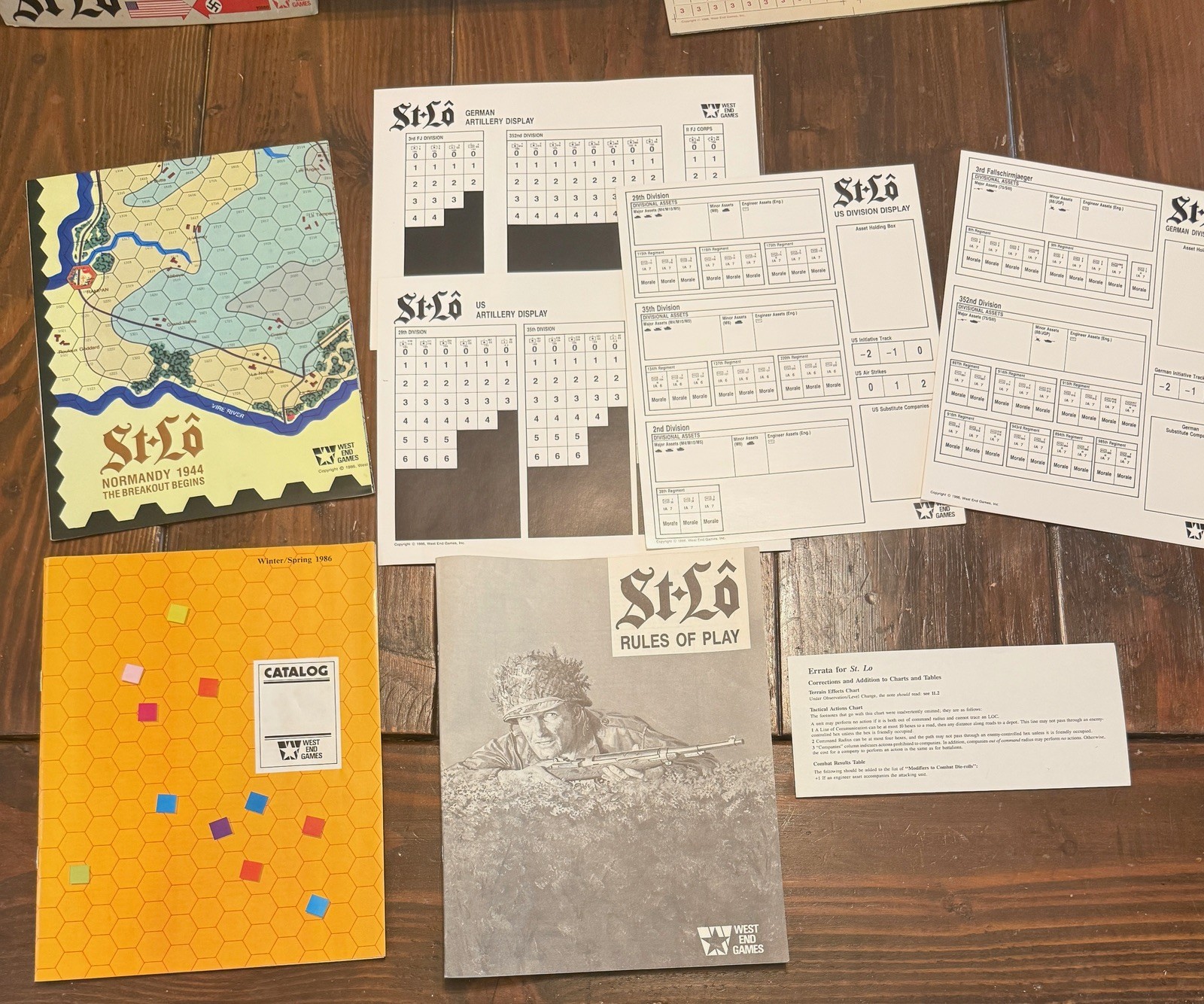 West End Games St. Lo Normandy 1944 Board Game 1986 Unpunched