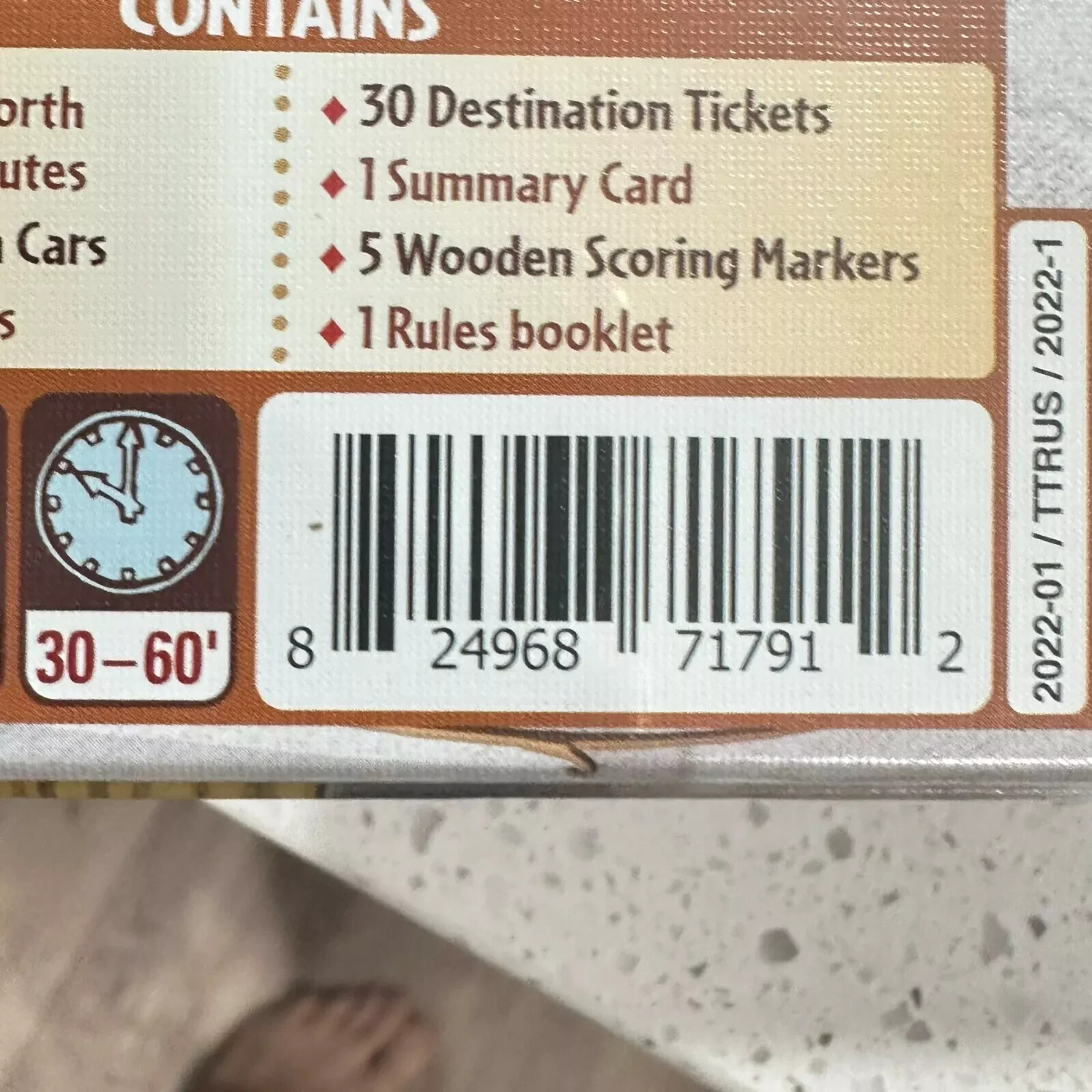Days of Wonder Ticket To Ride by Alan R. Moon Train Adventure Board Game New